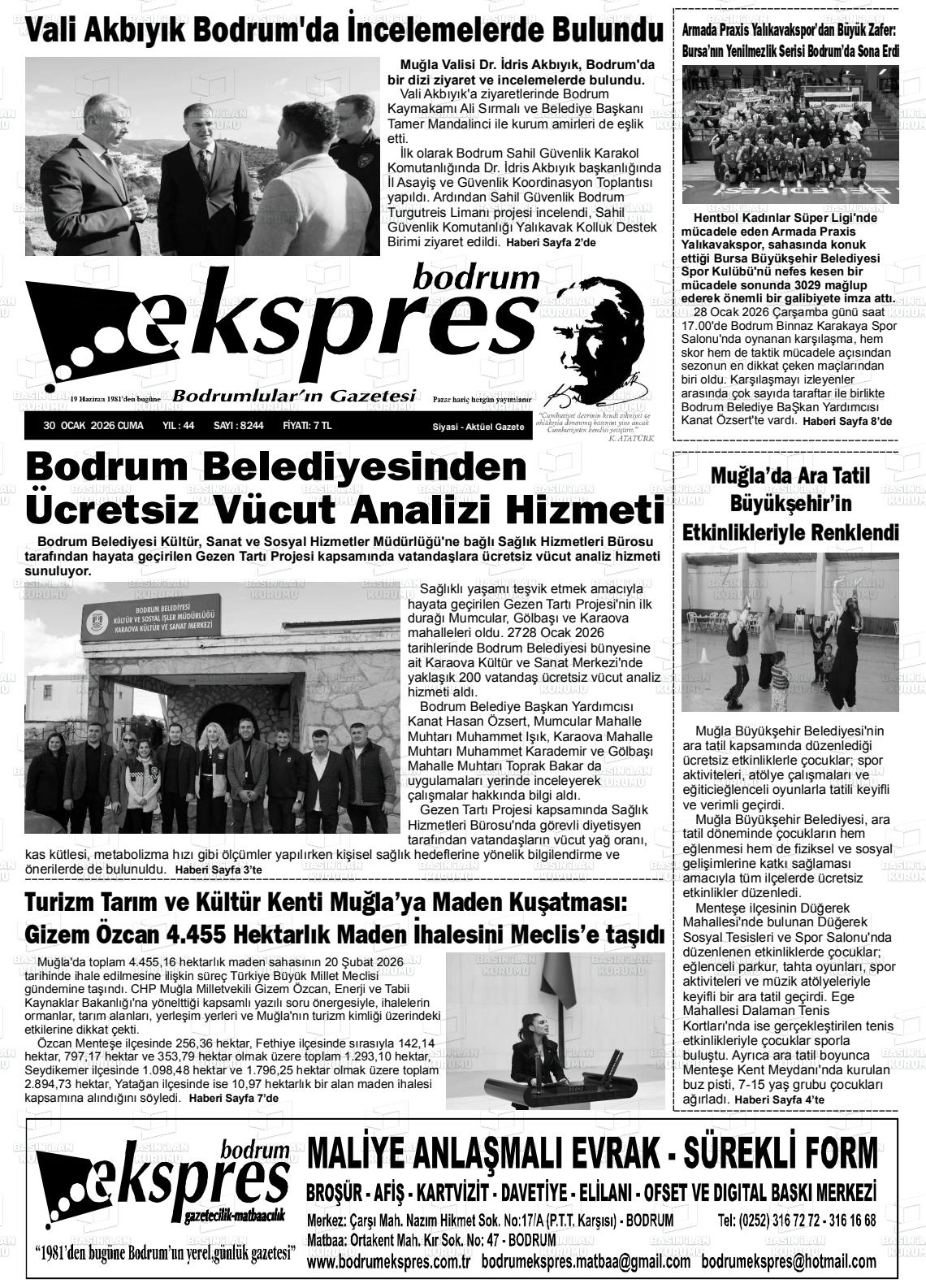 Mugla Ekspresbodrum 30.01.2026