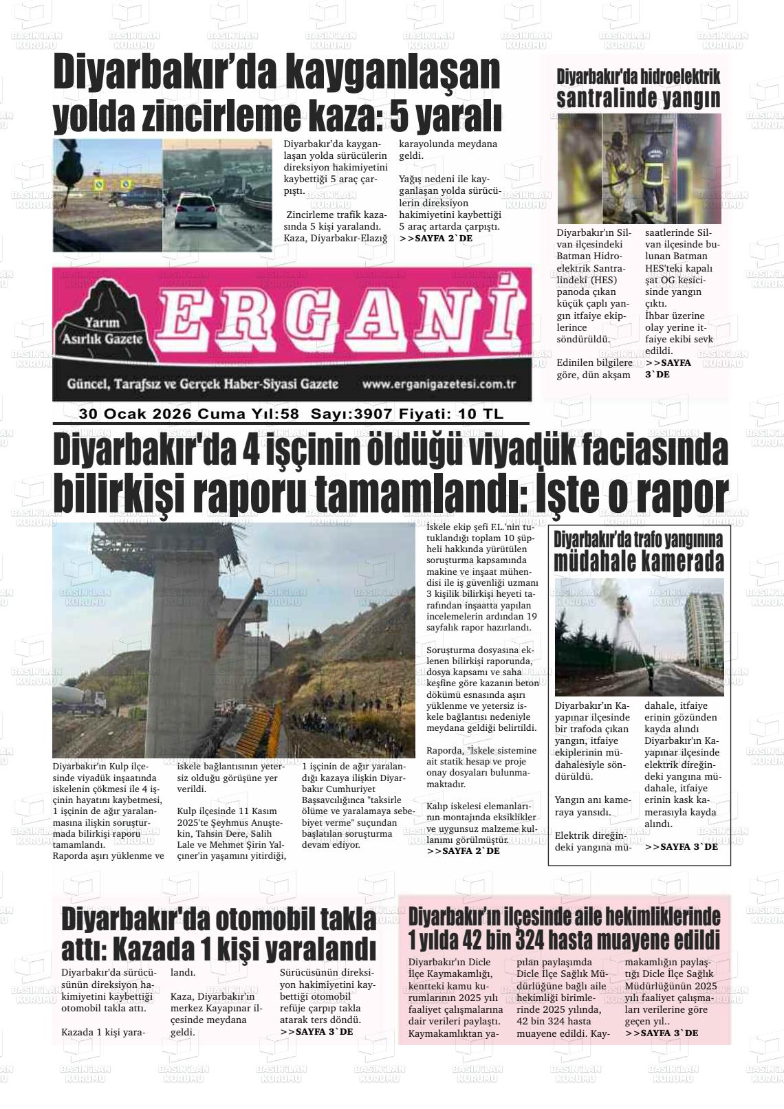 Diyarbakir Ergani 30.01.2026