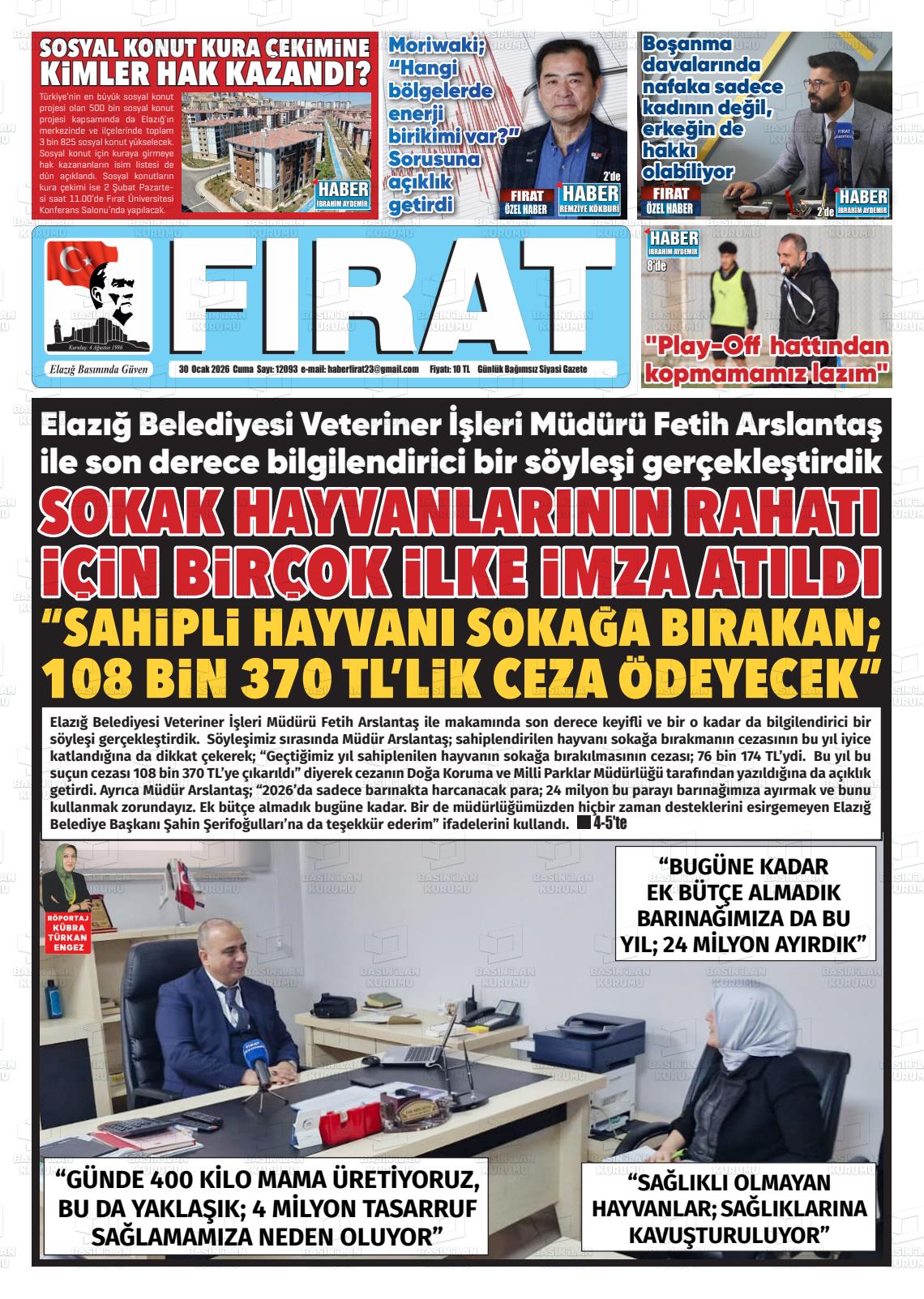 Elazig Firatgazetesi 30.01.2026