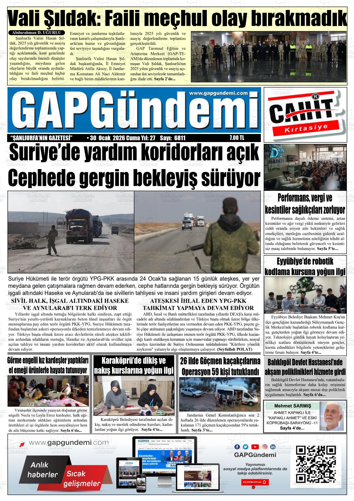 Sanliurfa Gapgundemi 30.01.2026