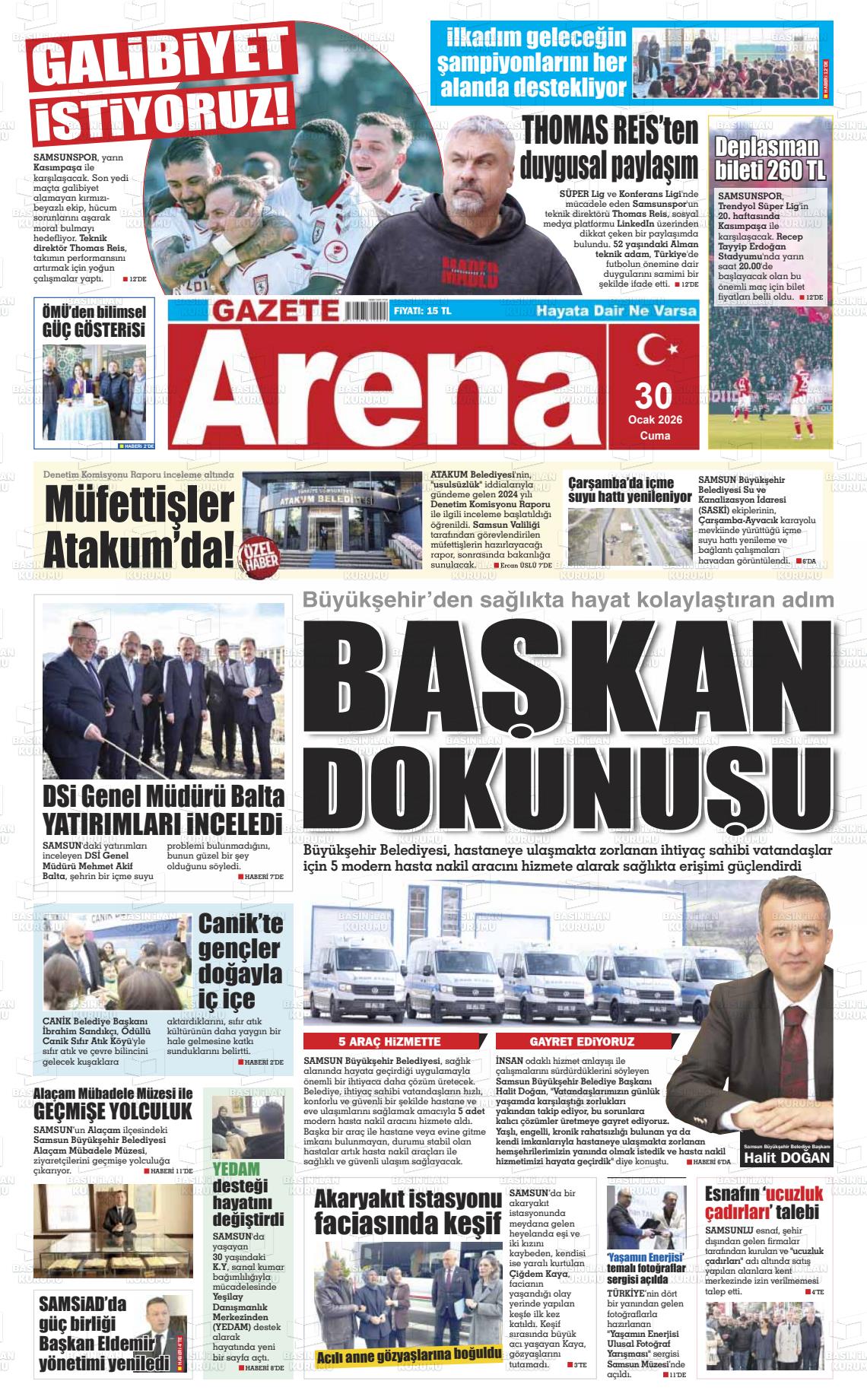 Samsun Gazetearena 30.01.2026