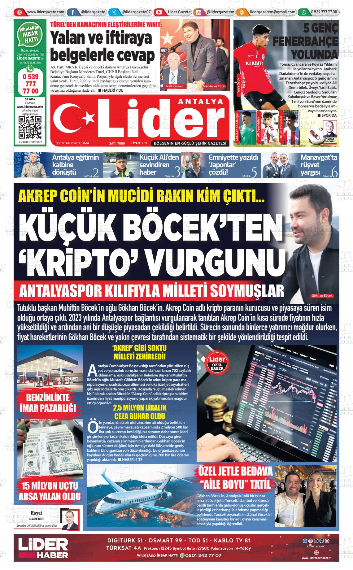 Antalya Gazetebir 30.01.2026
