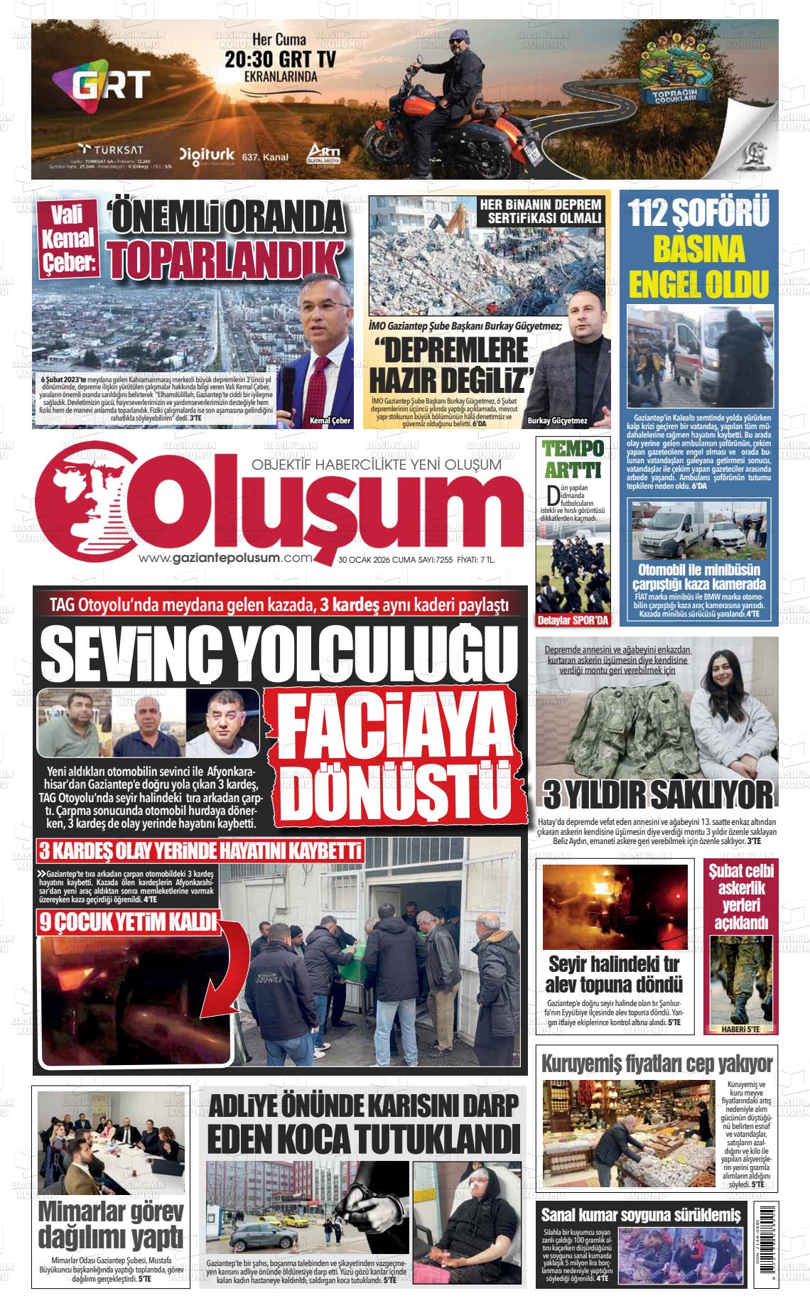 Gaziantep Olusum 30.01.2026