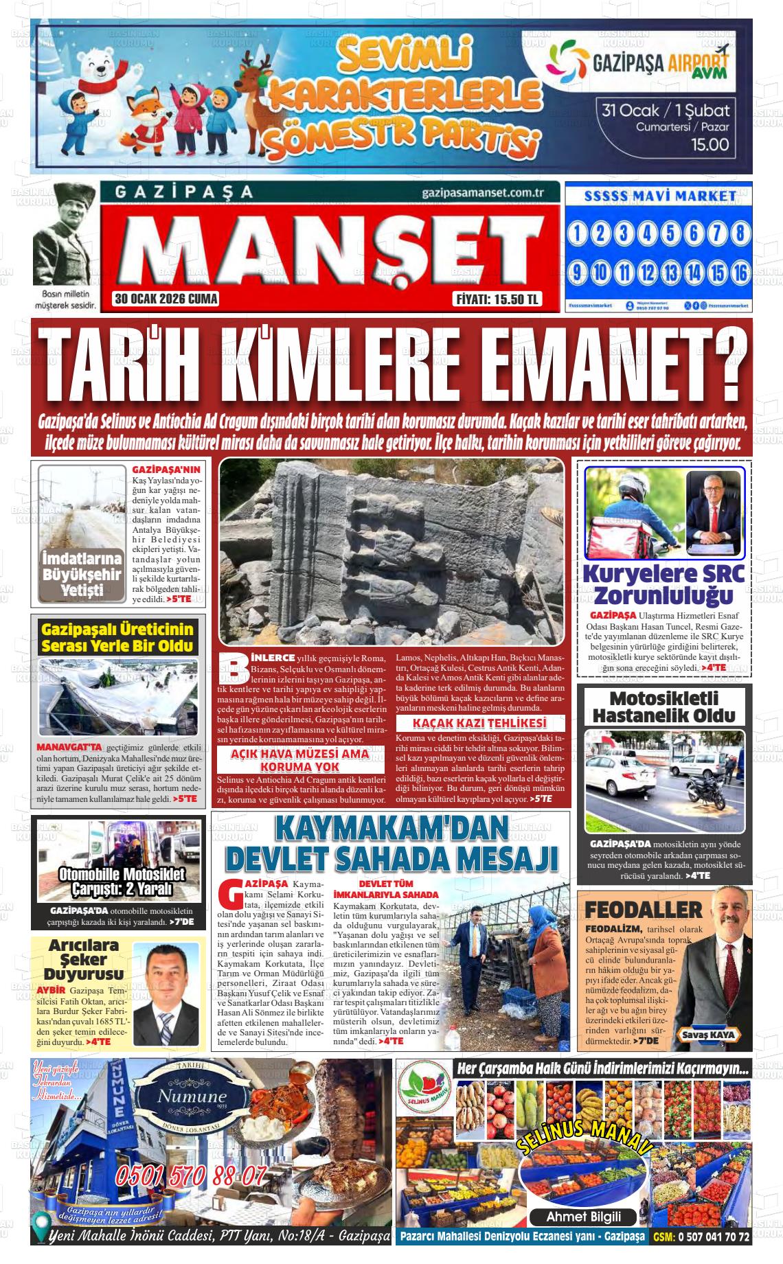 Antalya Gazipasamanset 30.01.2026