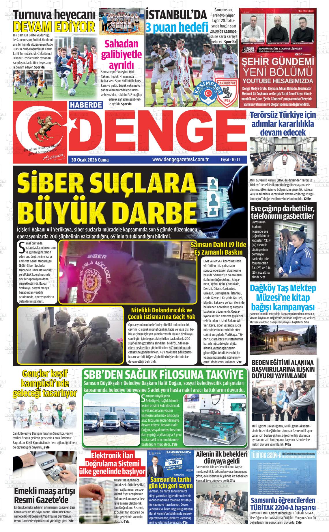 Samsun Haberdedenge 30.01.2026