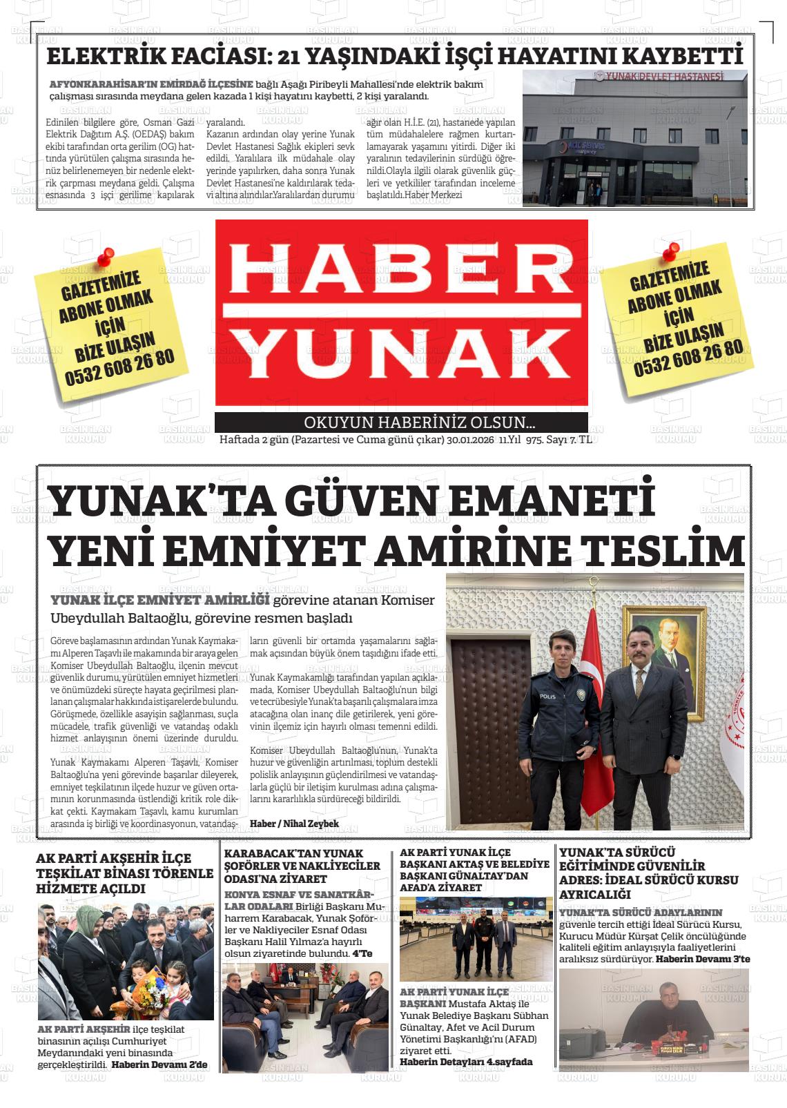 Konya Haberyunak 30.01.2026