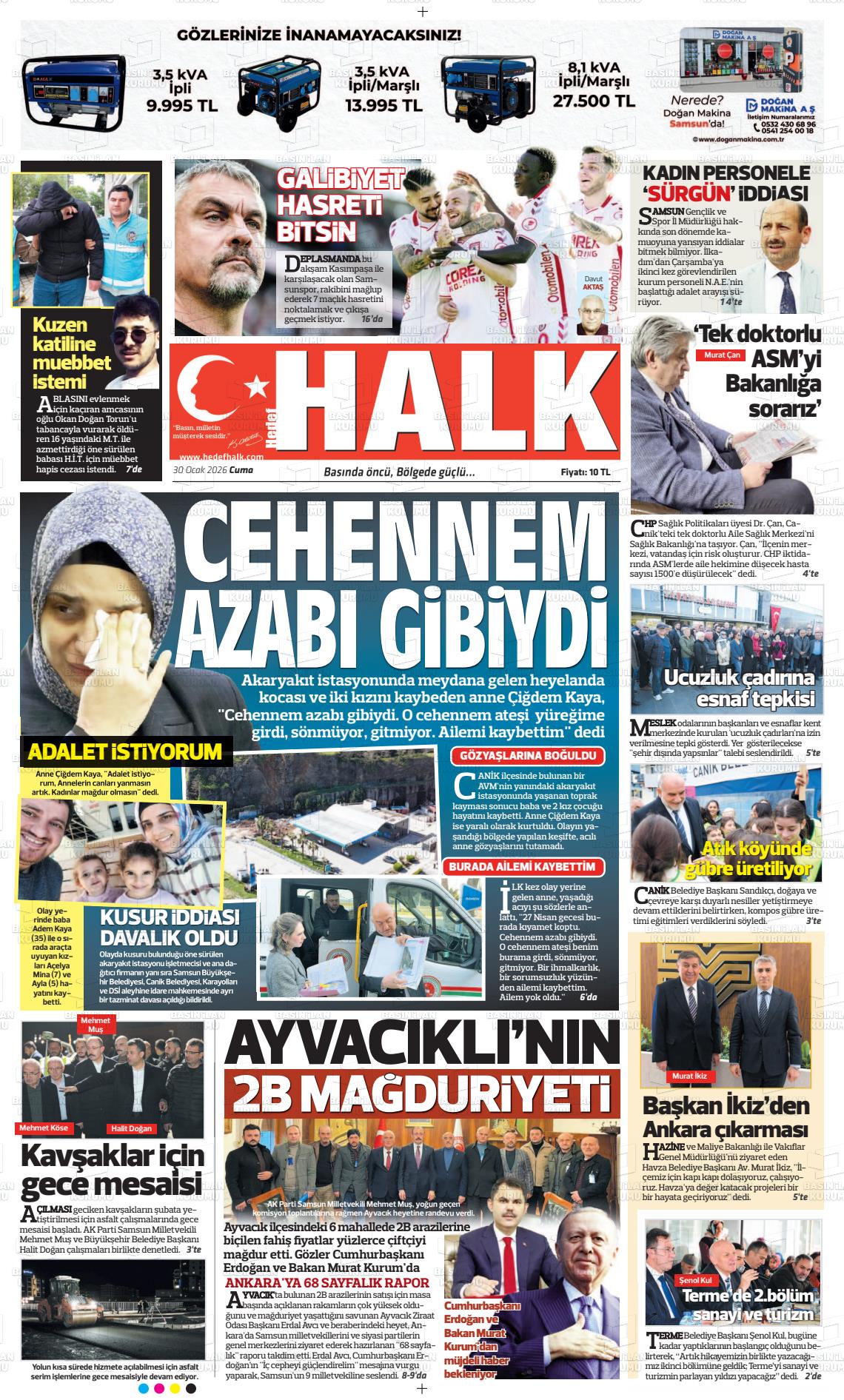 Samsun Hedefhalk 30.01.2026