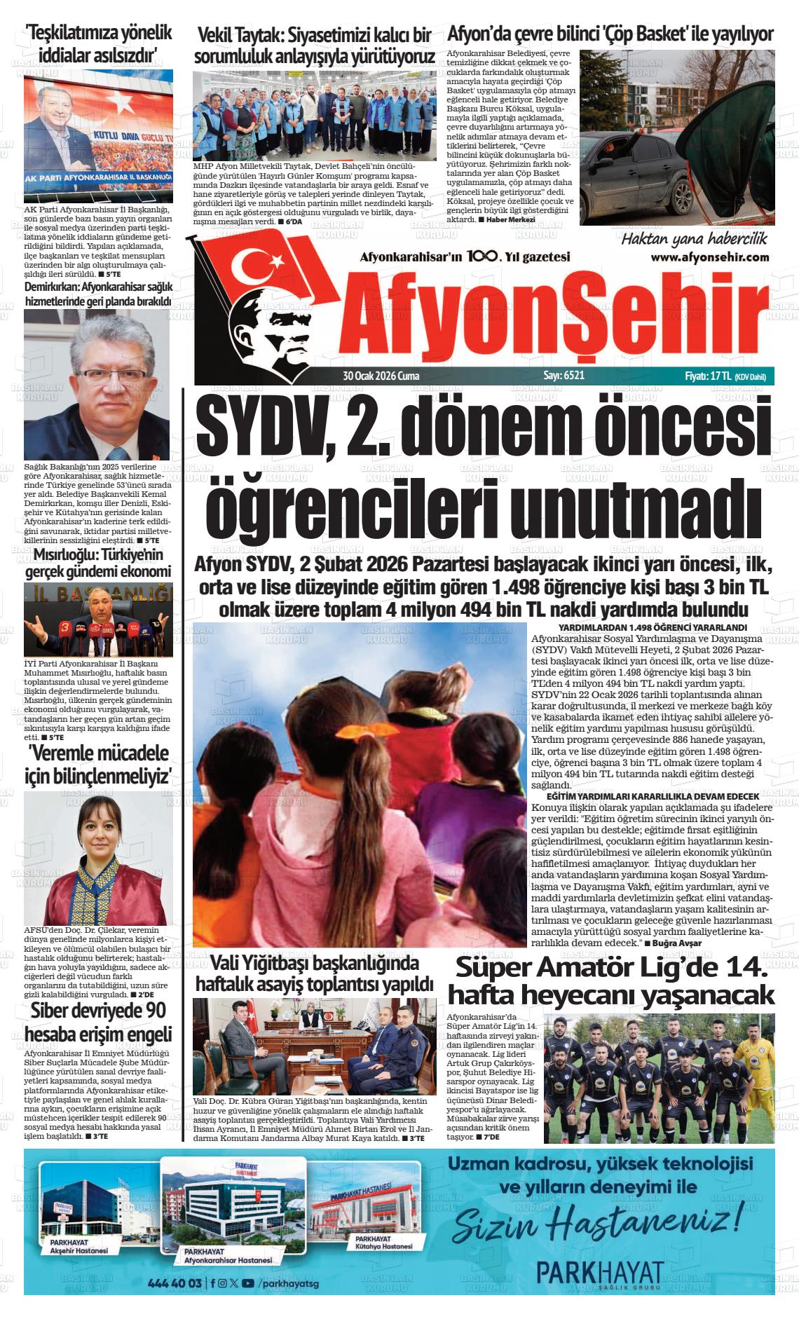 Afyonkarahisar Hisar 30.01.2026