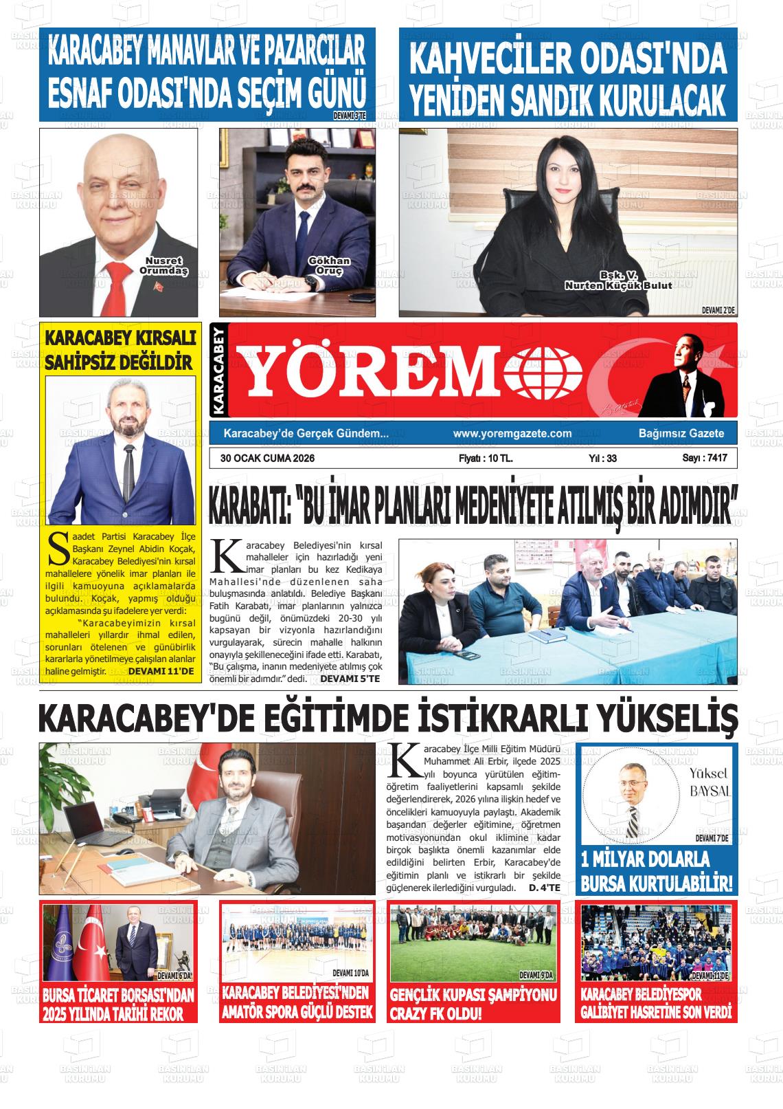 Bursa Karacabeyyorem 30.01.2026