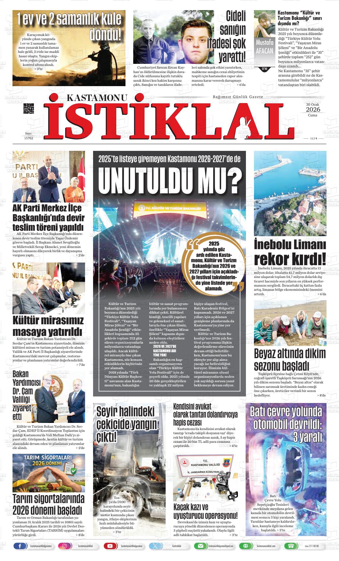 Kastamonu 30.01.2026