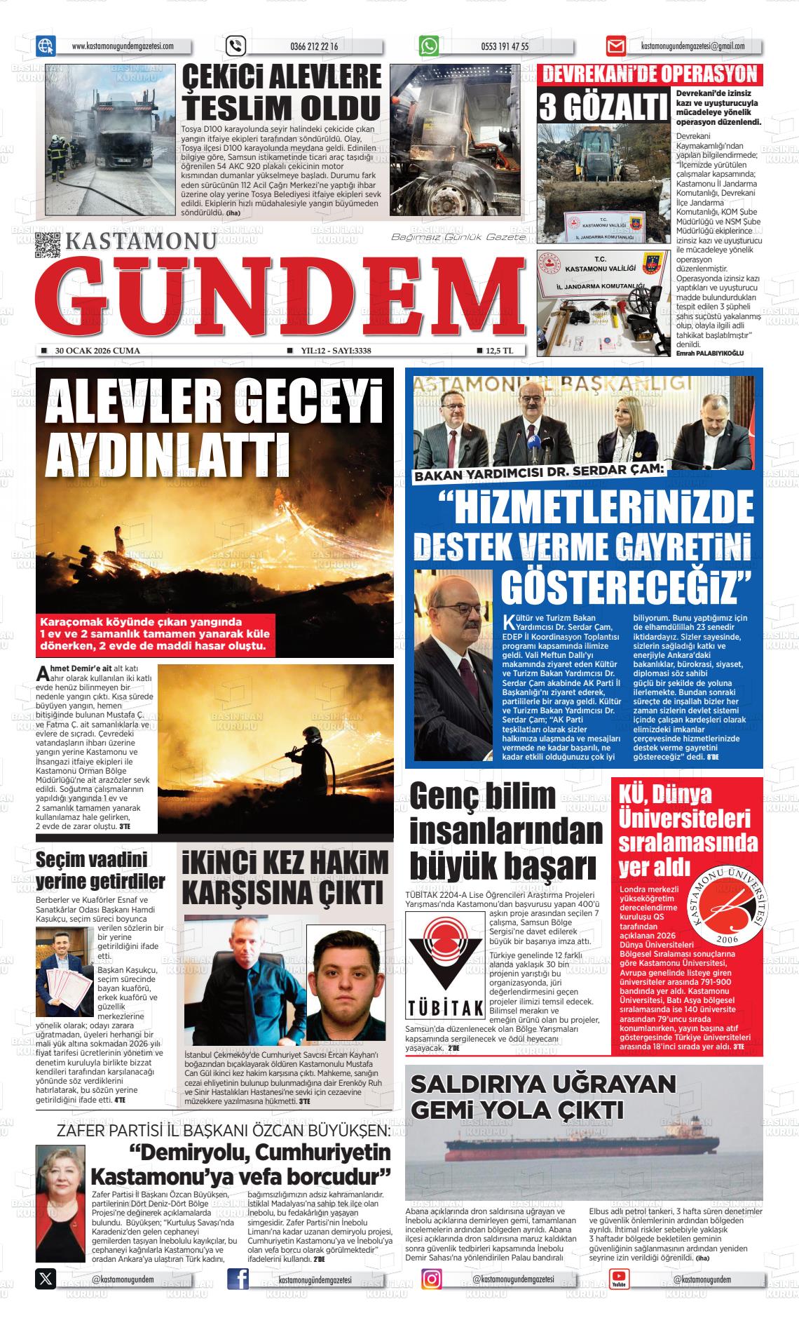 Kastamonu Gundem 30.01.2026