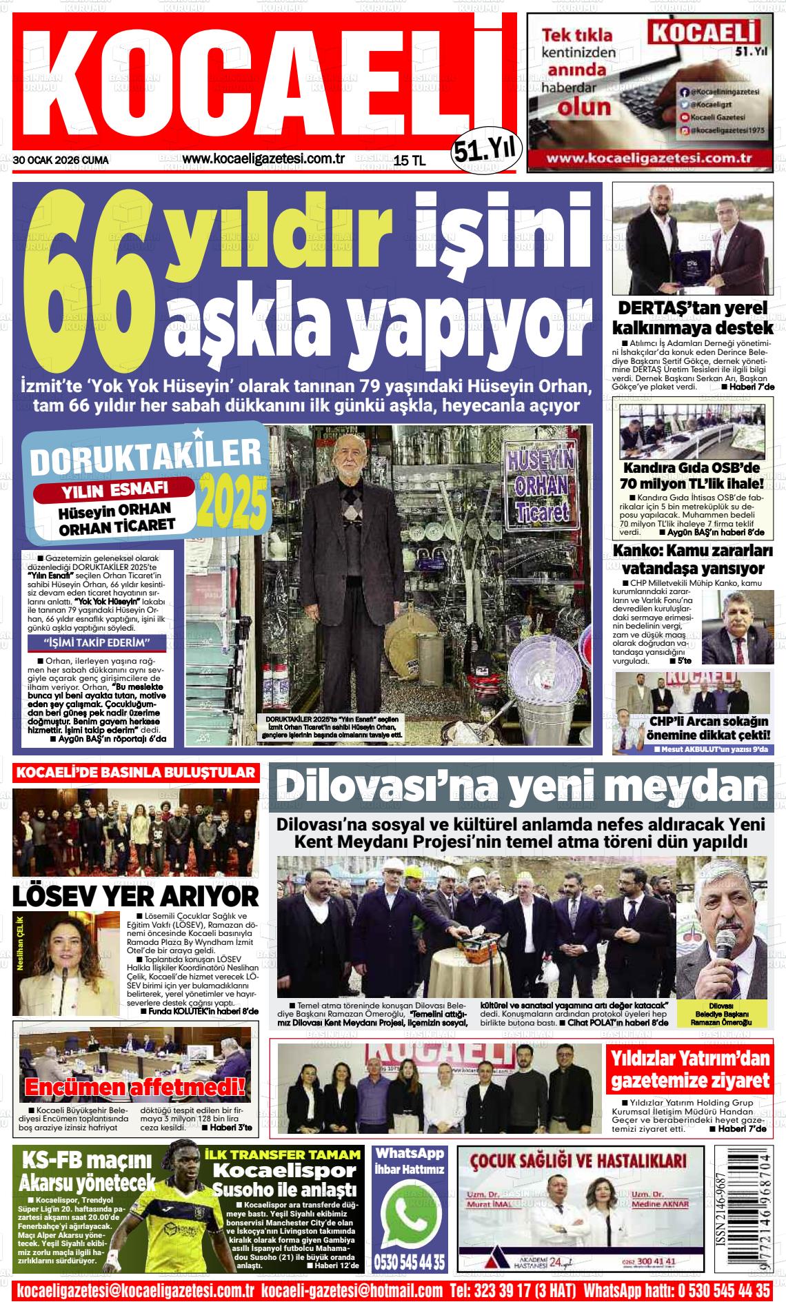 Kocaeli 30.01.2026