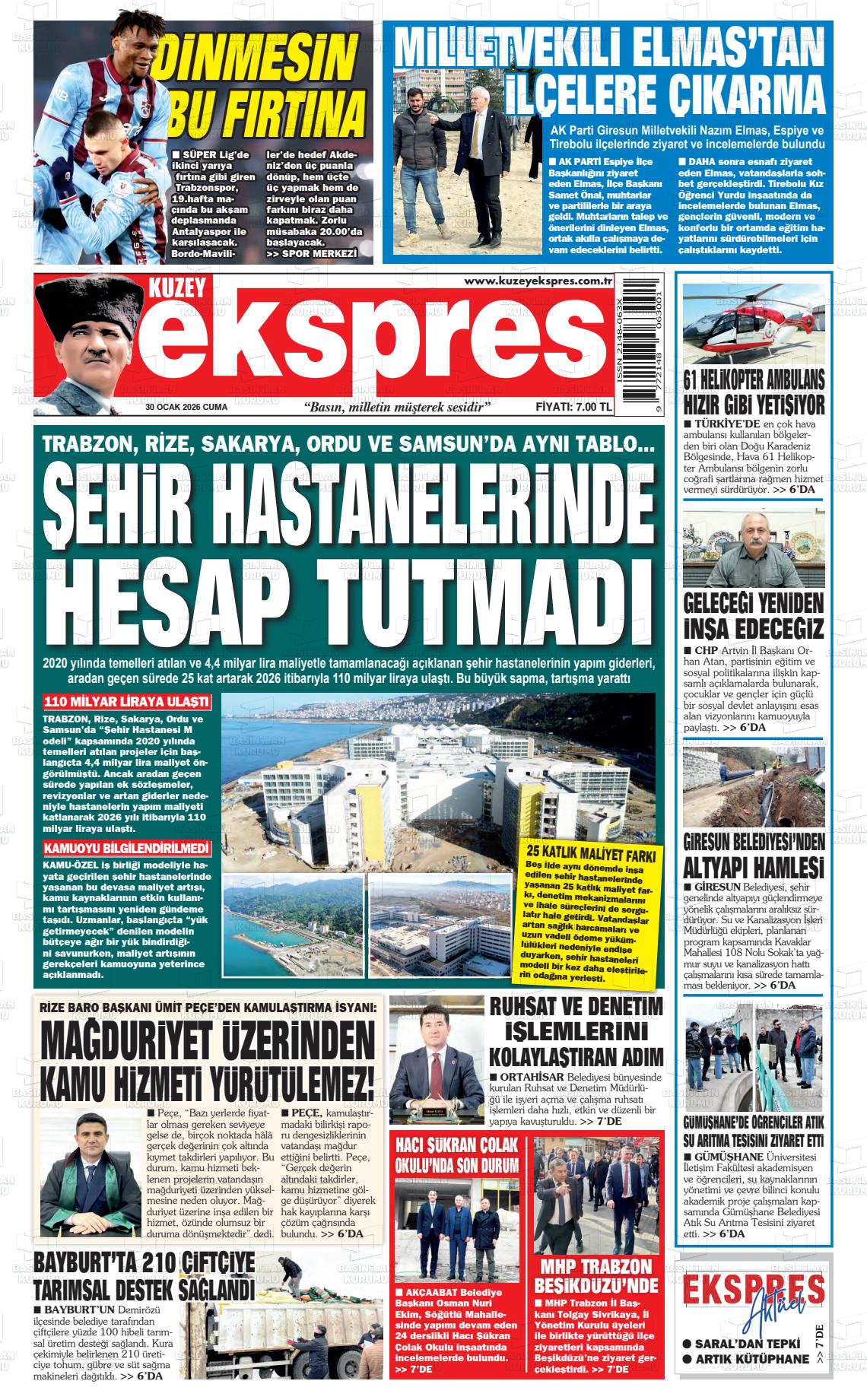 Trabzon Kuzeyekspres 30.01.2026