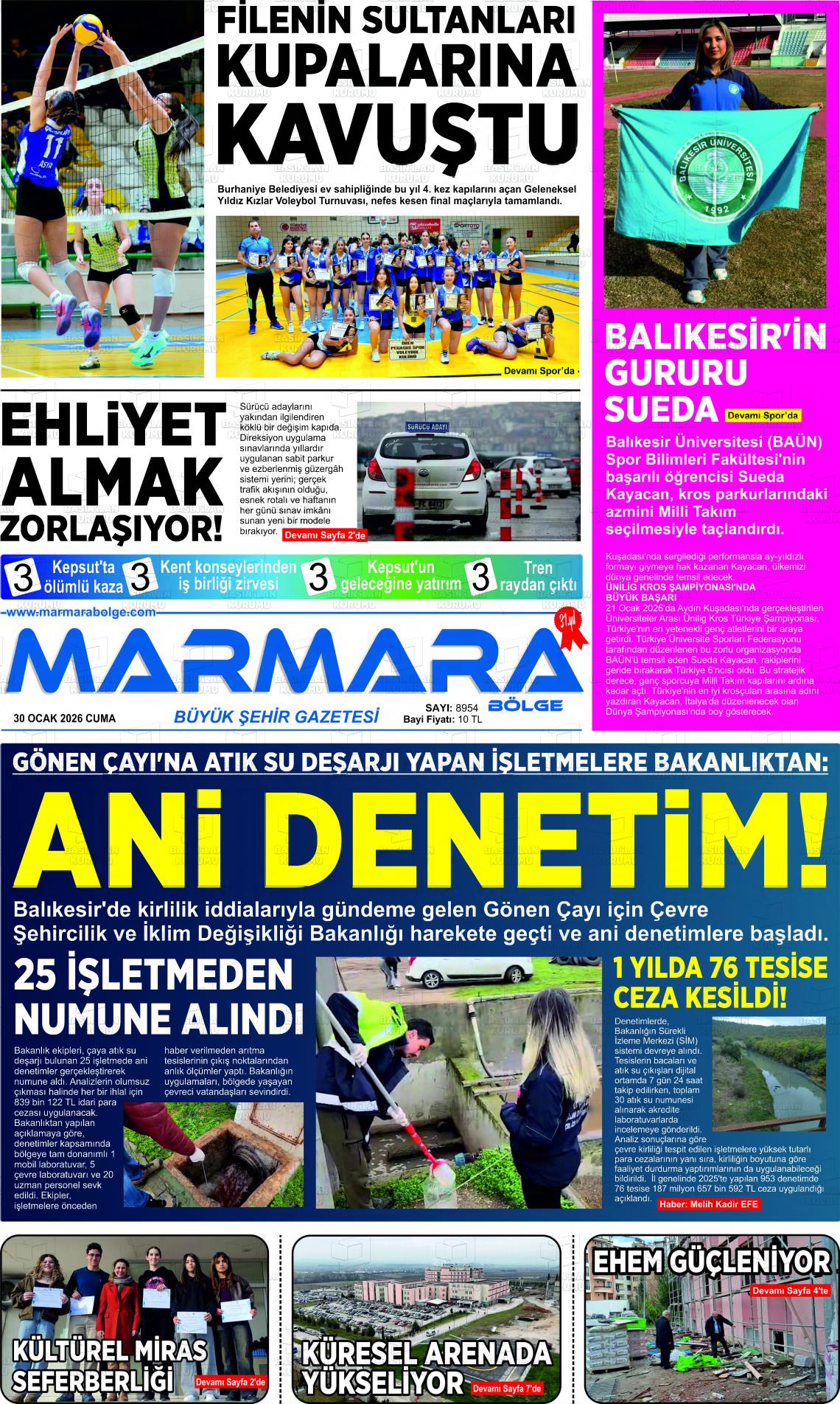 Balikesir Marmarabolge 30.01.2026