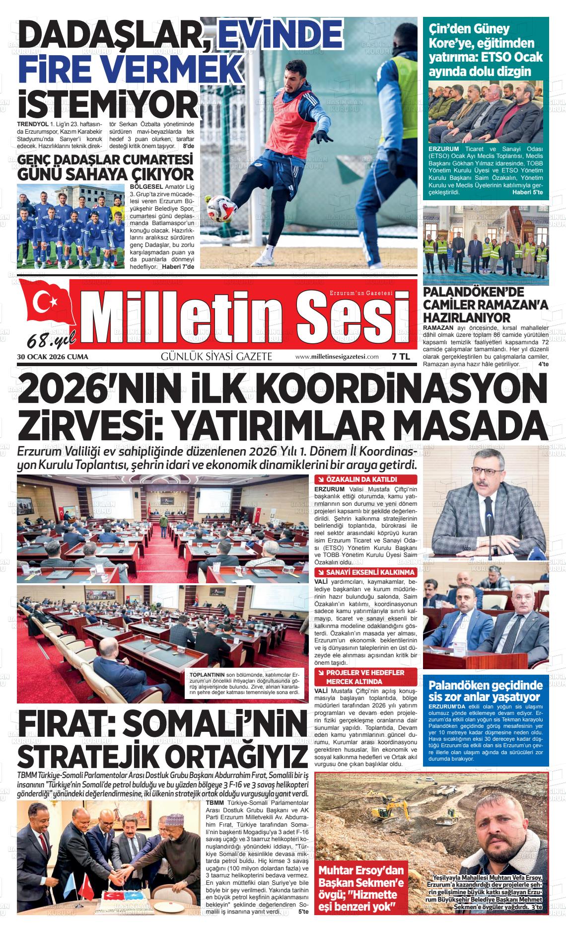 Erzurum Milletinsesi 30.01.2026