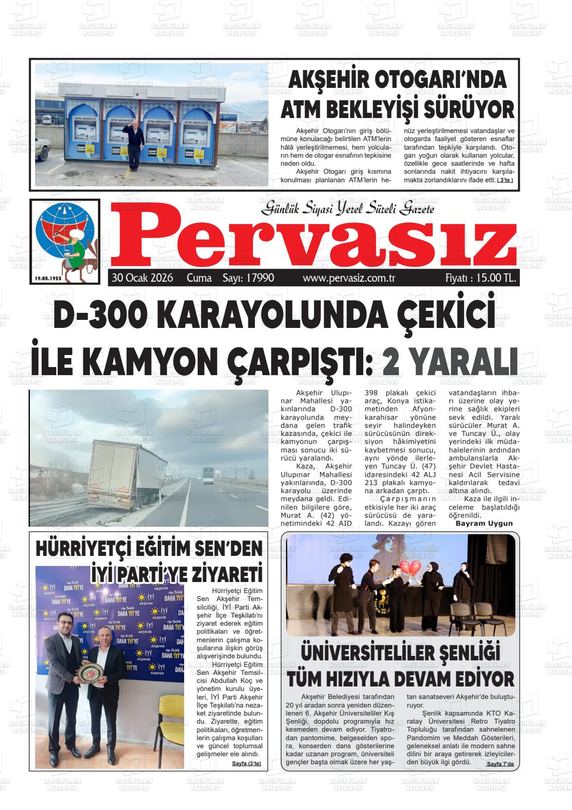 Konya Pervasiz 30.01.2026