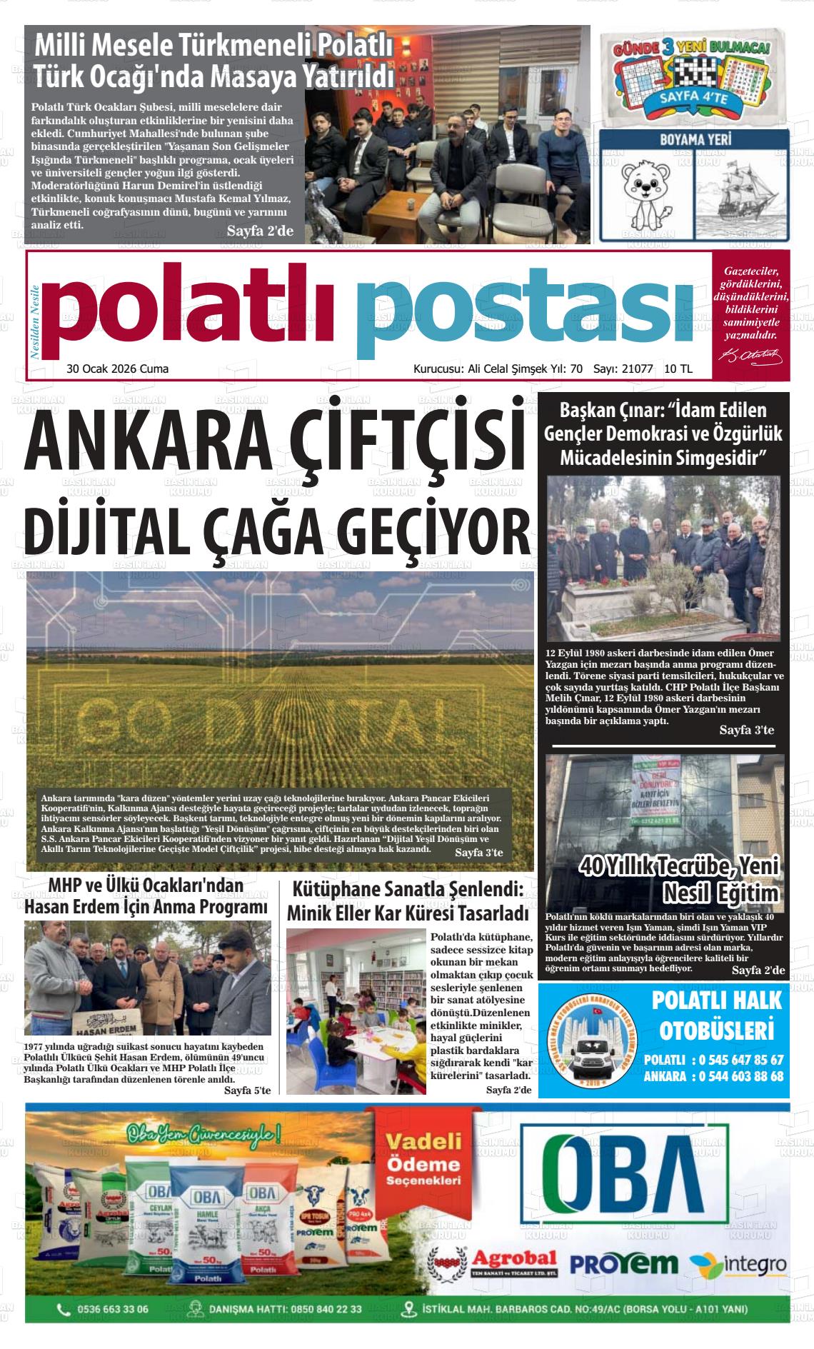 Ankara Polatlipostasi 30.01.2026
