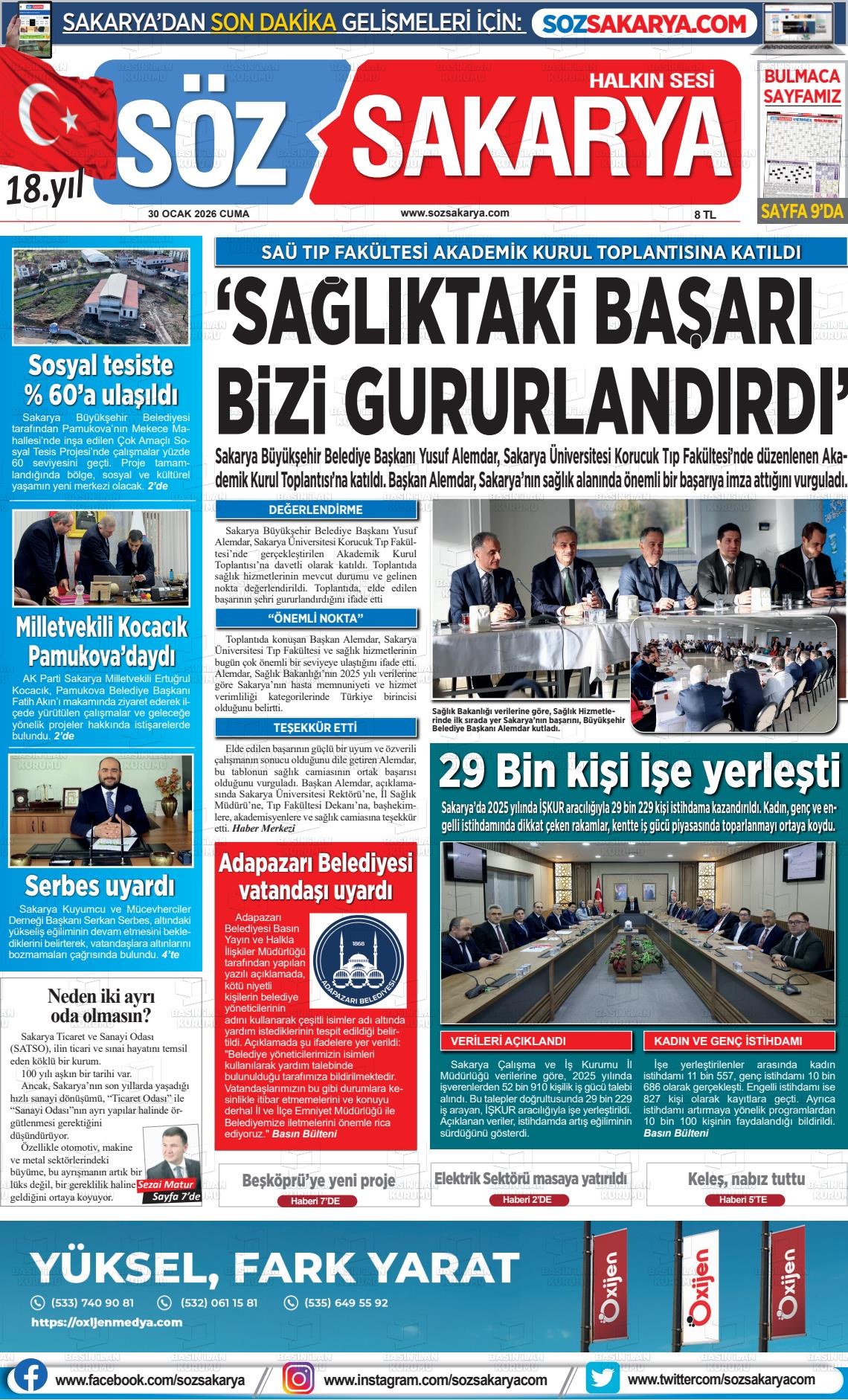 Sakarya Halk 30.01.2026