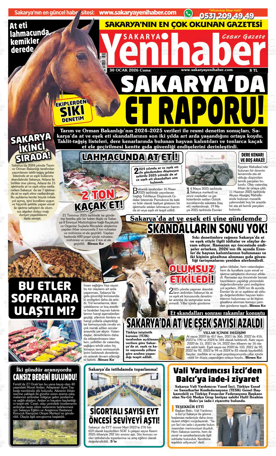 Sakarya Yenihaber 30.01.2026