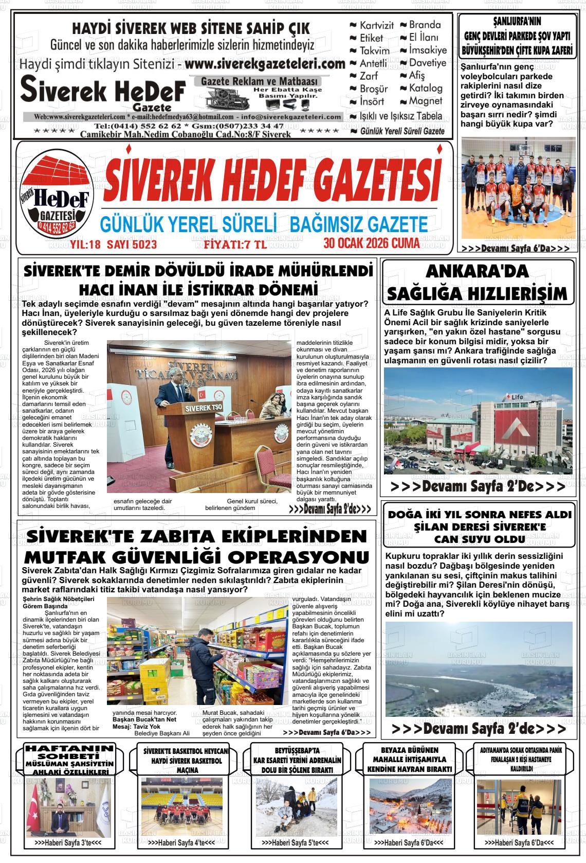 Sanliurfa Siverekhedef 30.01.2026