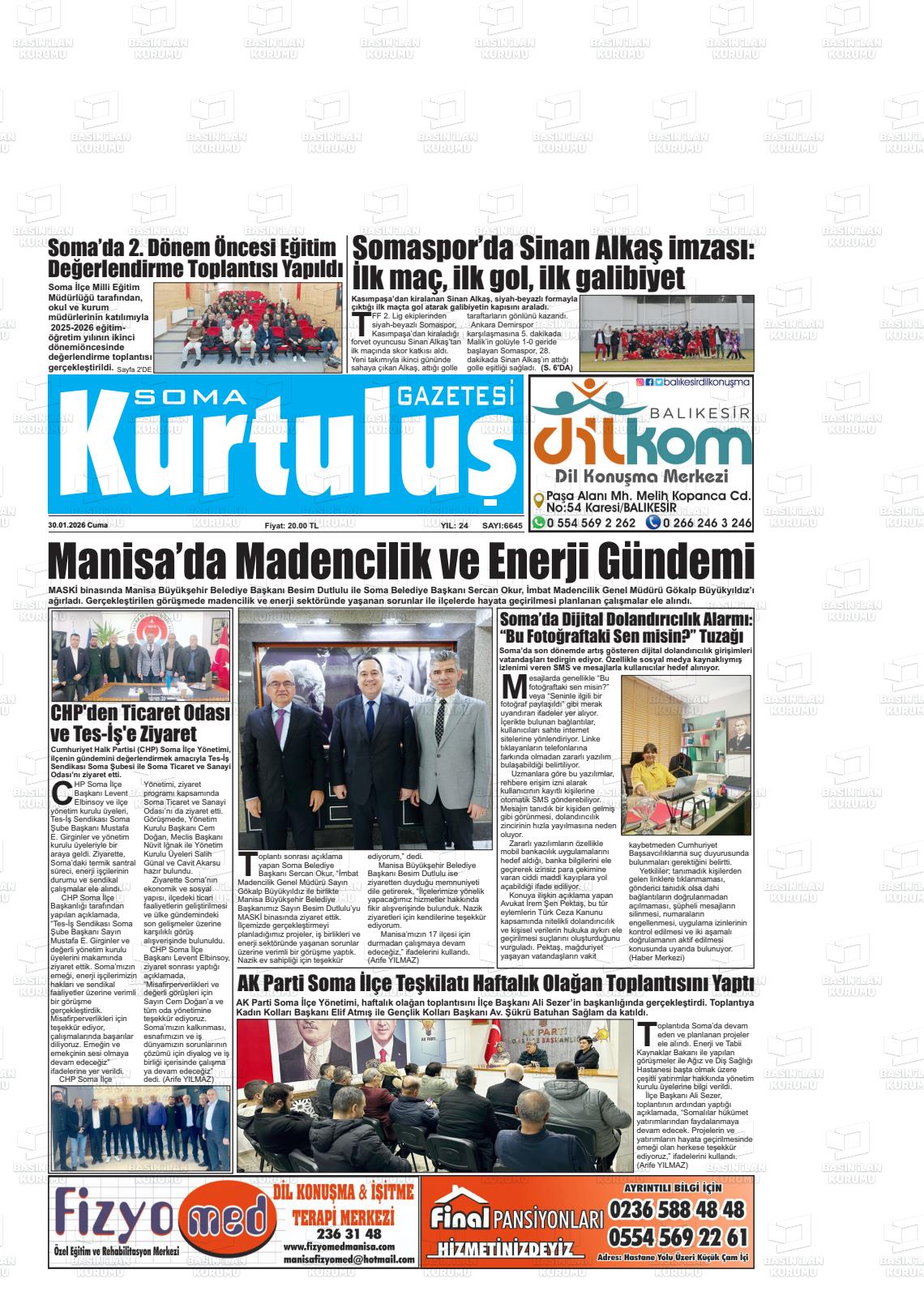 Manisa Somagundem 30.01.2026