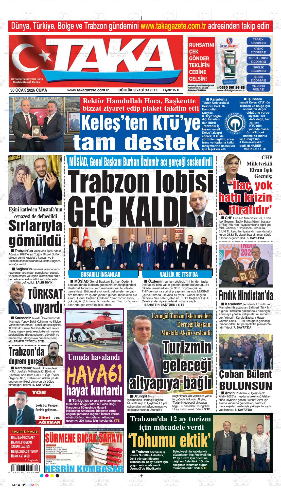 Trabzon Taka 30.01.2026