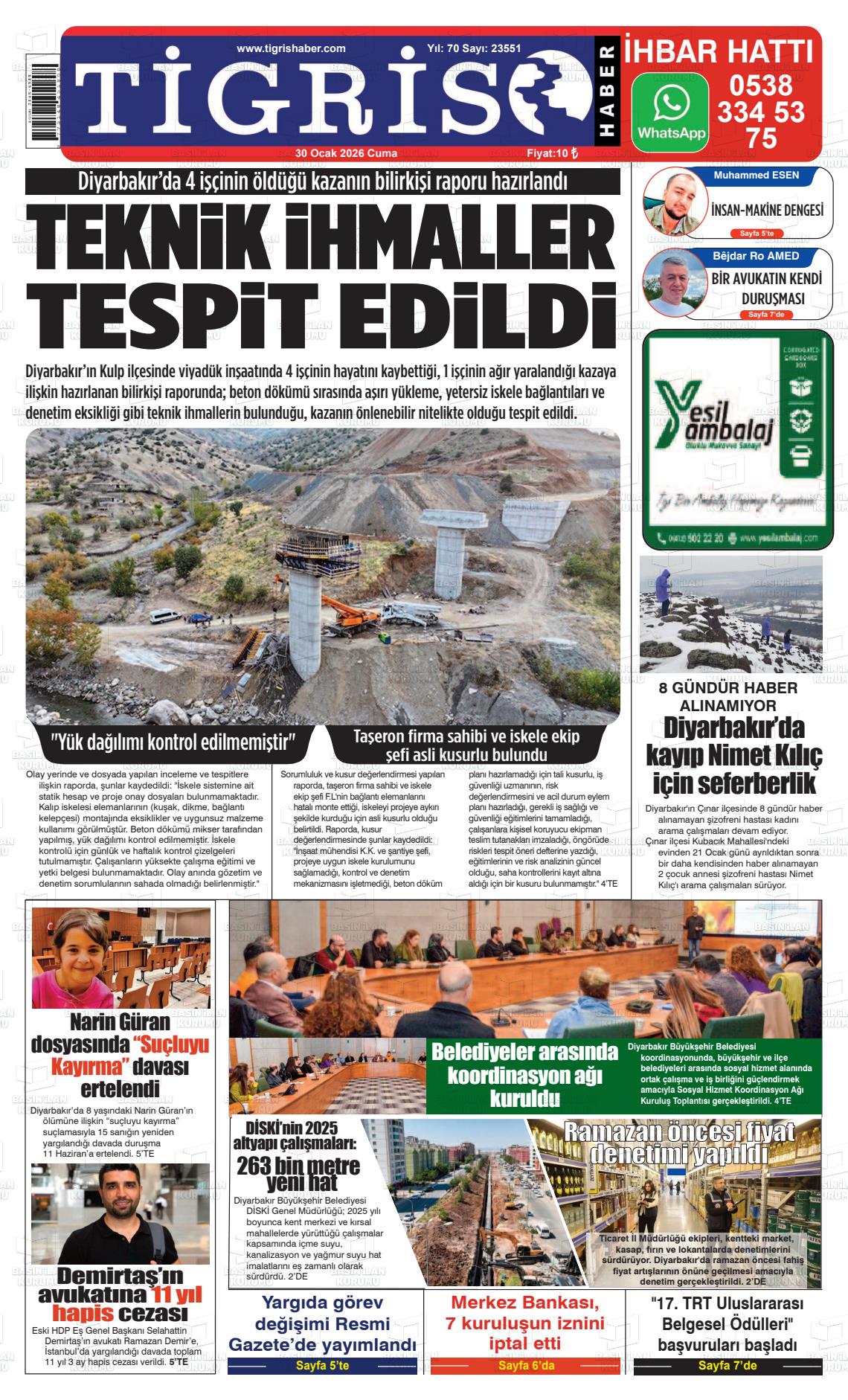 Diyarbakir Tirgis 30.01.2026