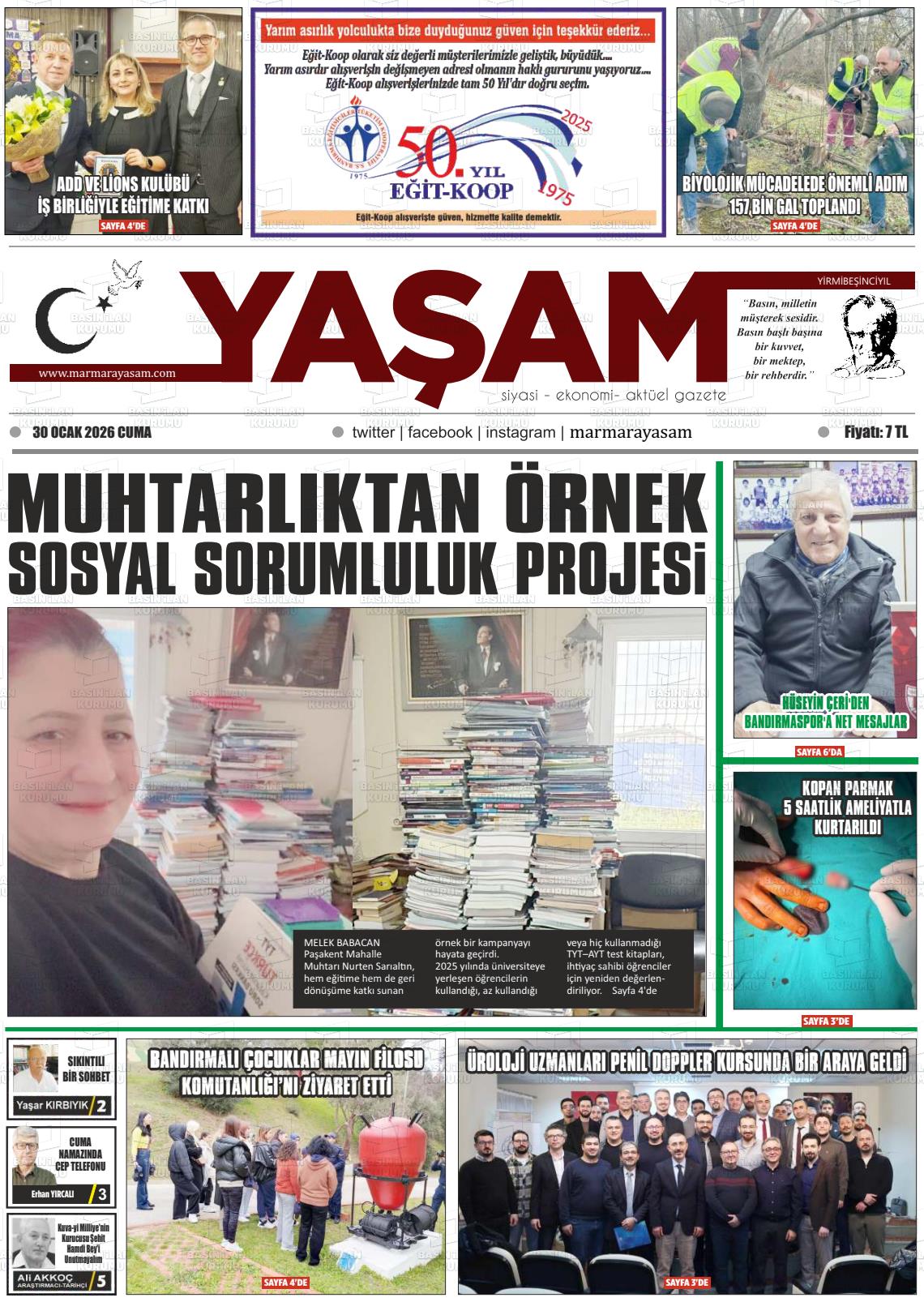 Canakkale Yasam 30.01.2026