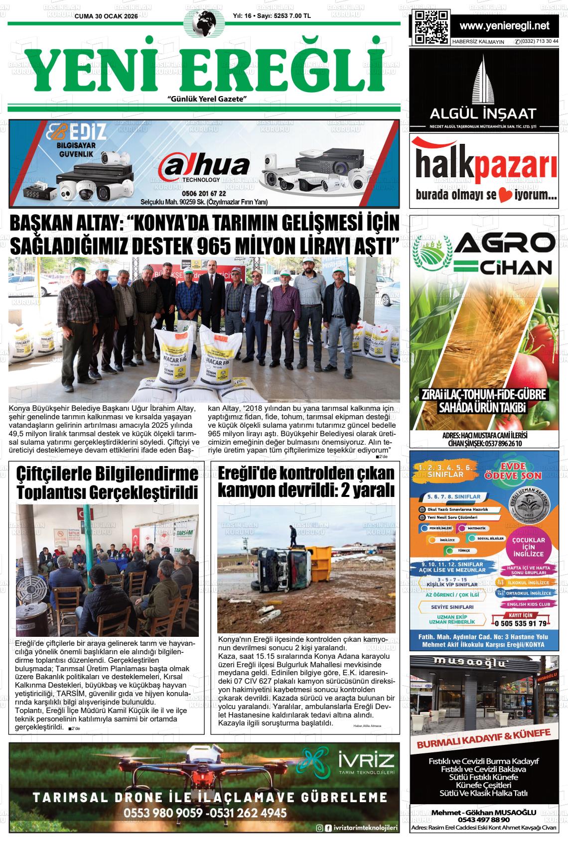 Konya Yenieregli 30.01.2026