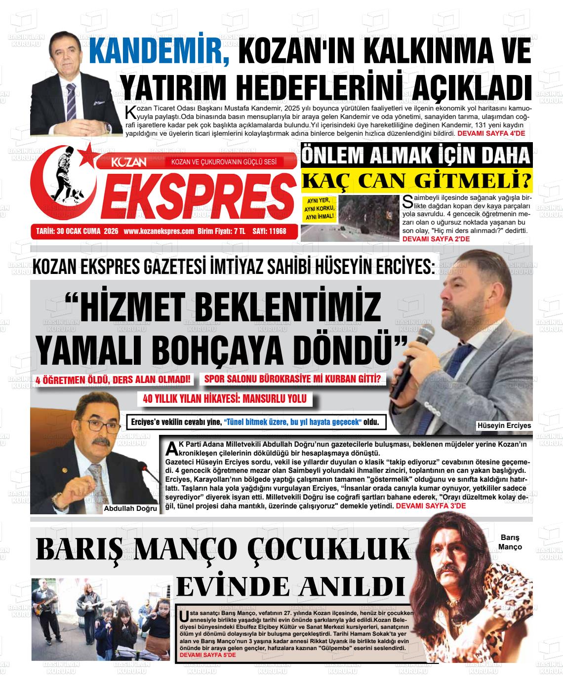 Adana Yenihursoz 30.01.2026