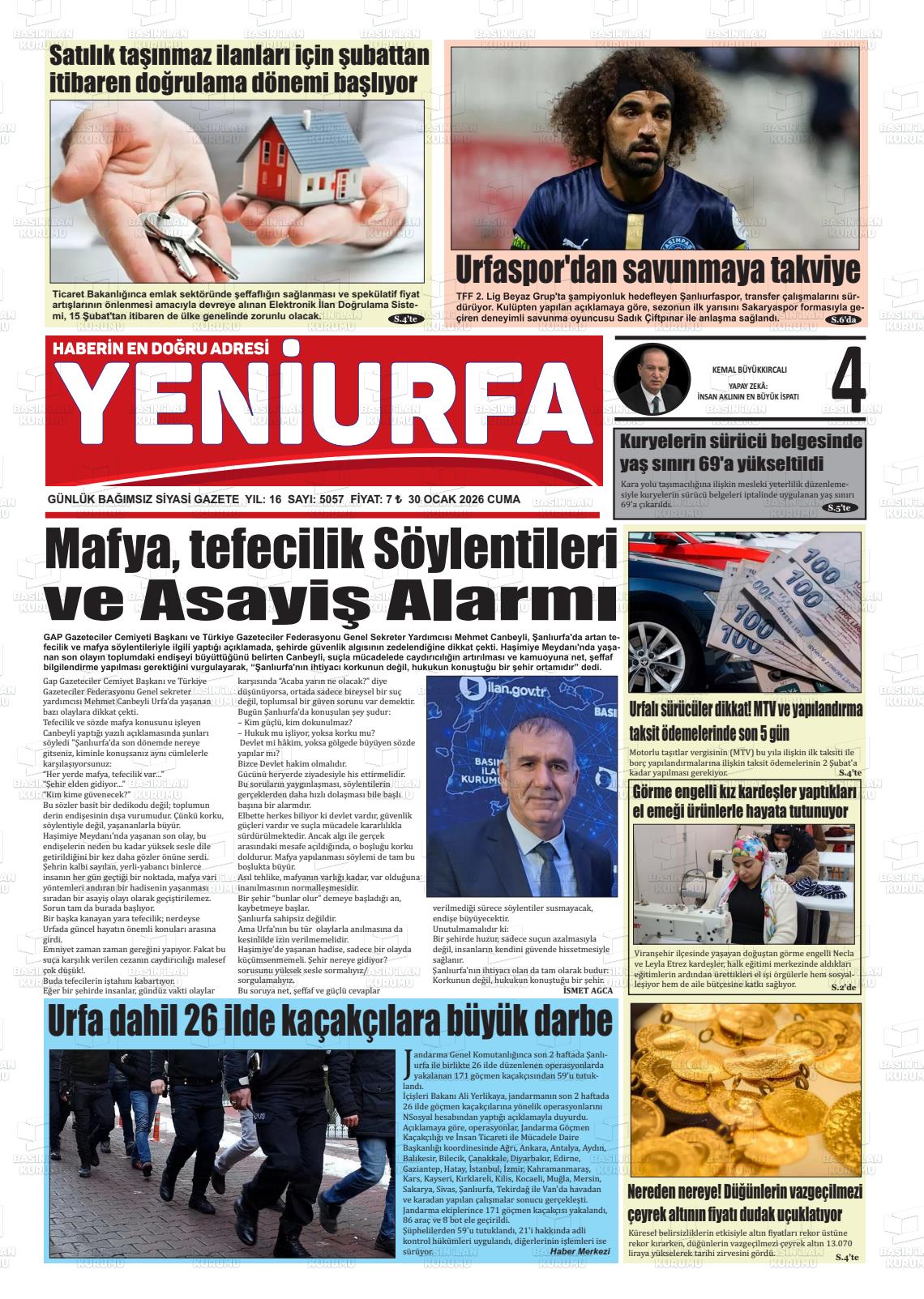 Sanliurfa Yeniurfa 30.01.2026