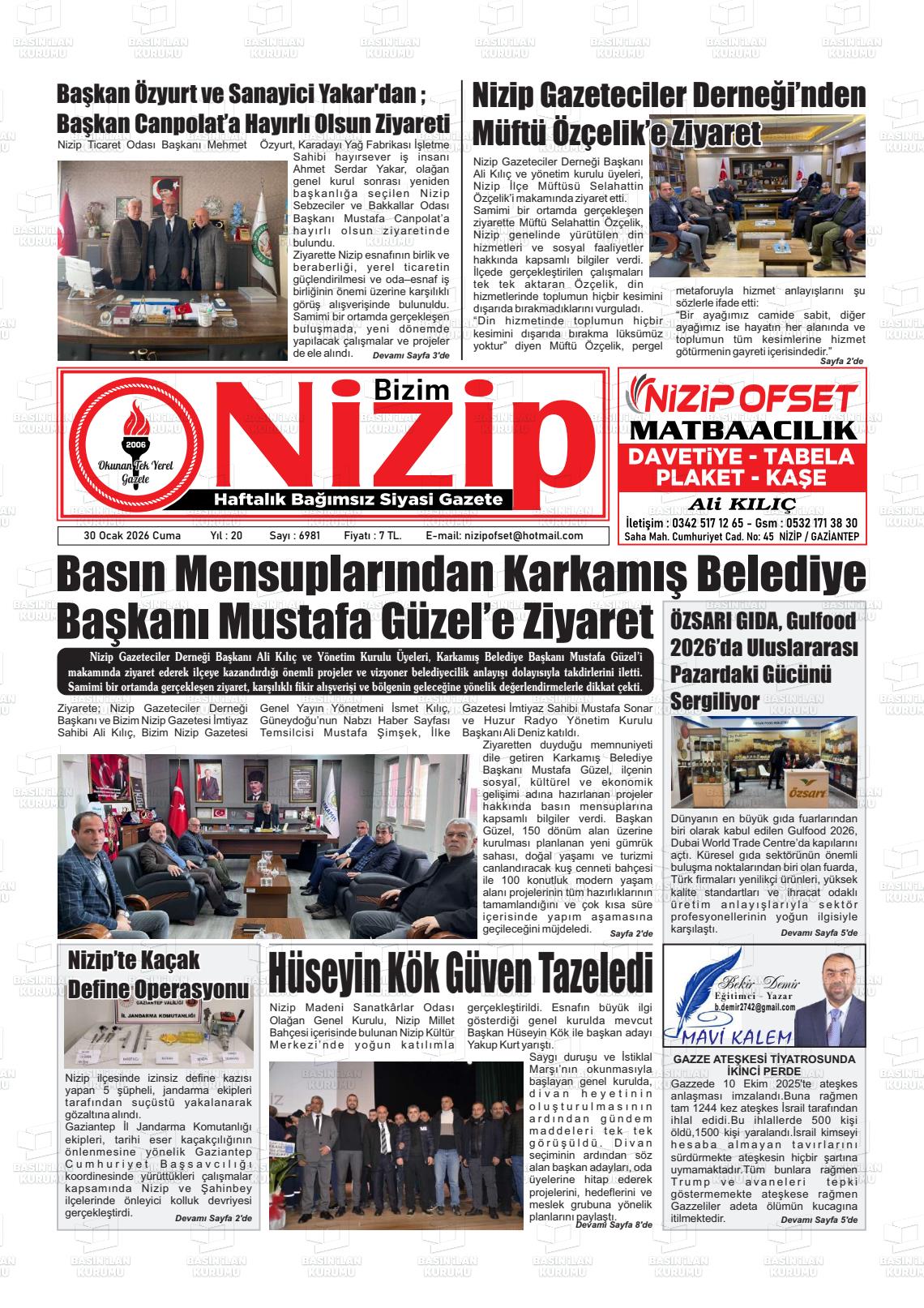 Gaziantep Yesilnizip 30.01.2026