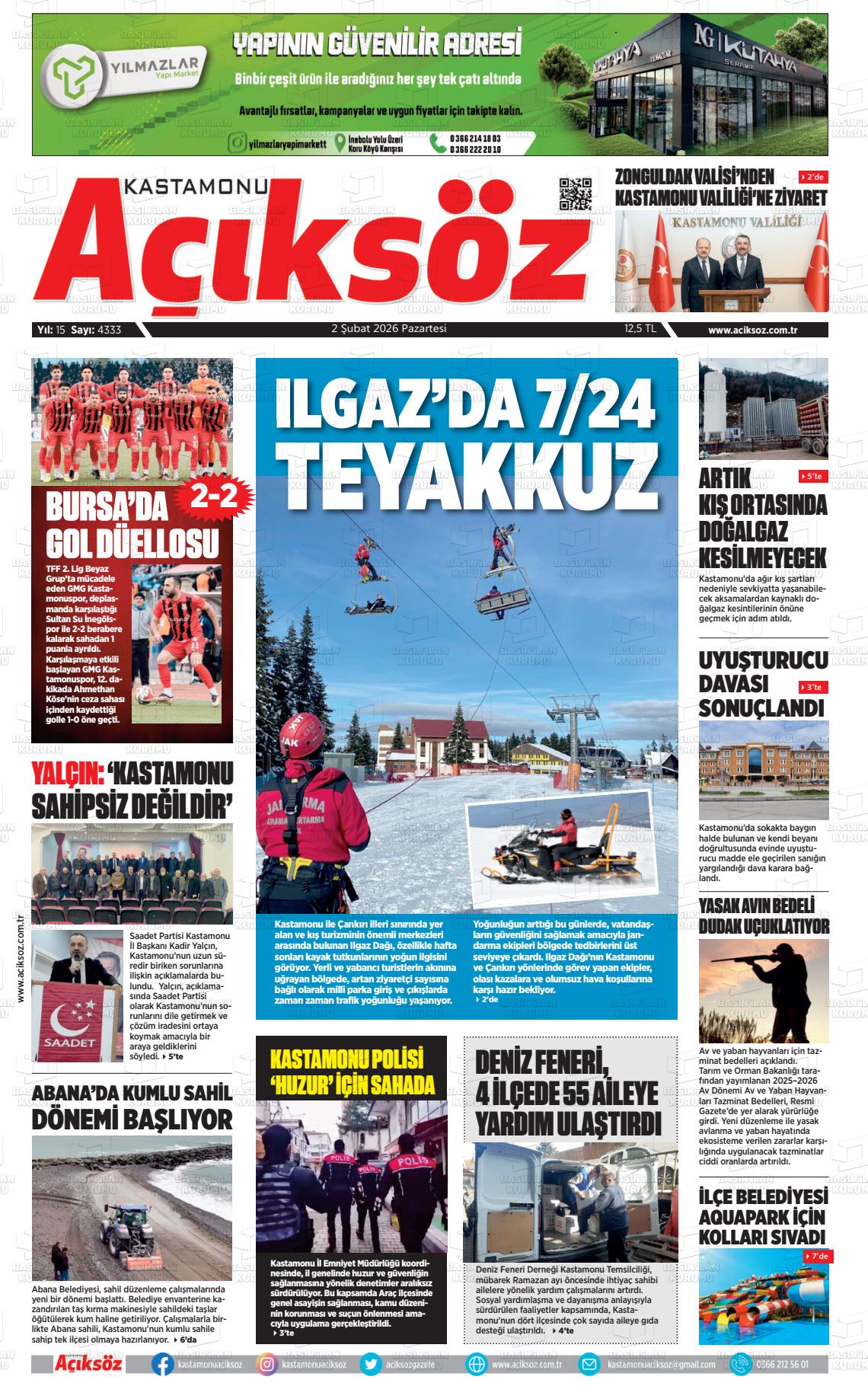 Kastamonu Aciksoz 02.02.2026