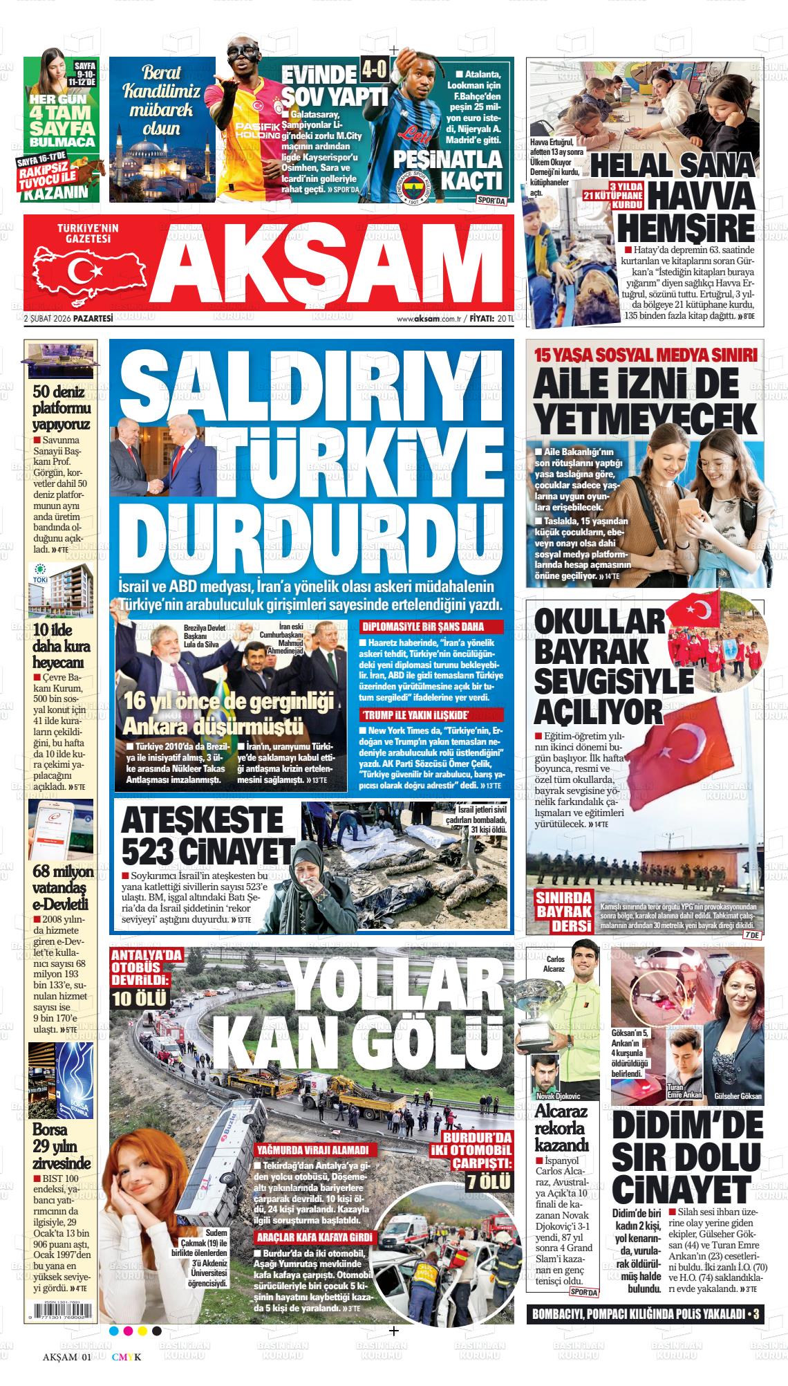 Akşam Gazetesi 02.02.2026