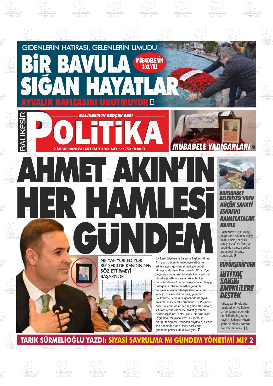 Balikesir Politika 02.02.2026