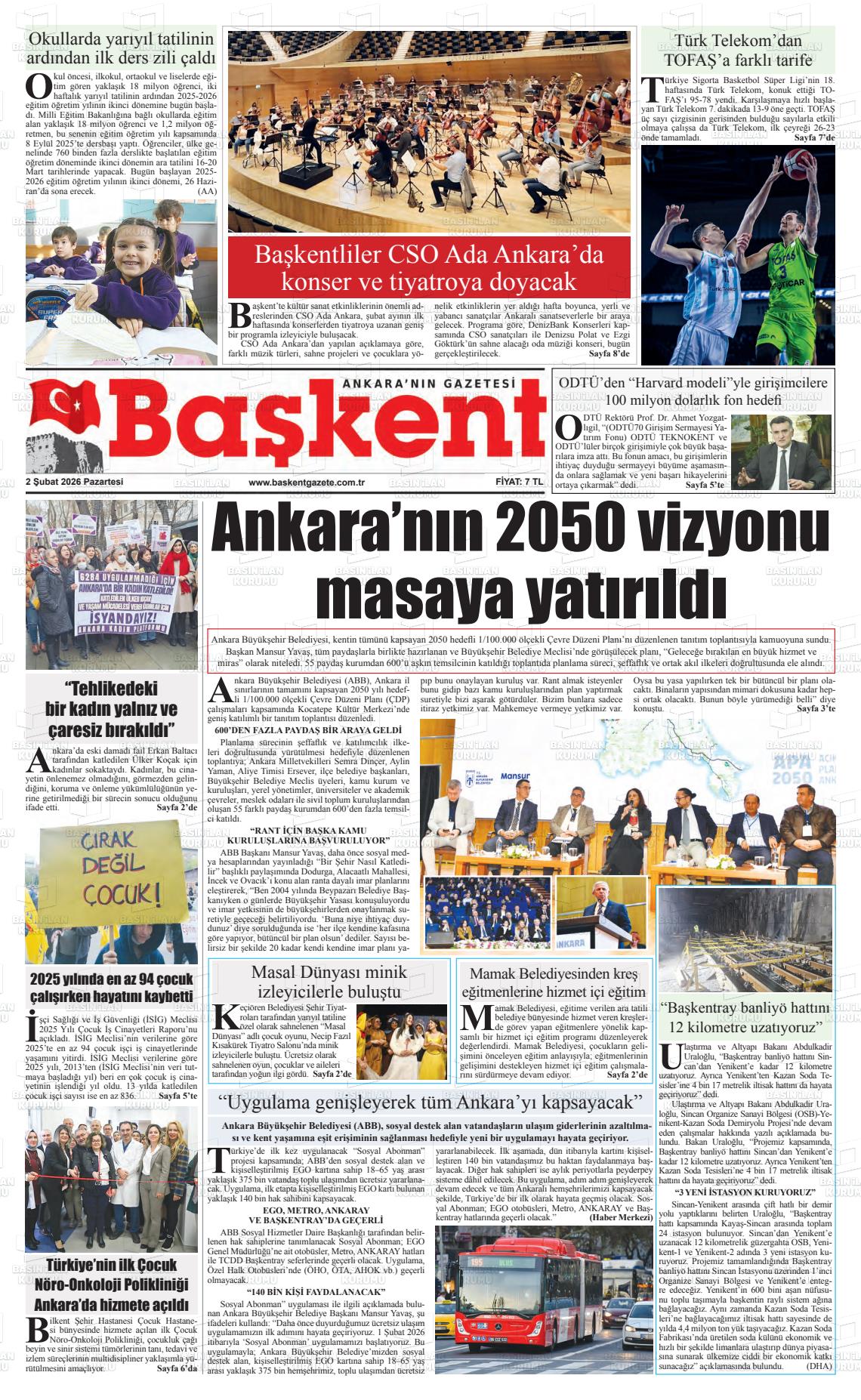 Ankara Baskent 02.02.2026