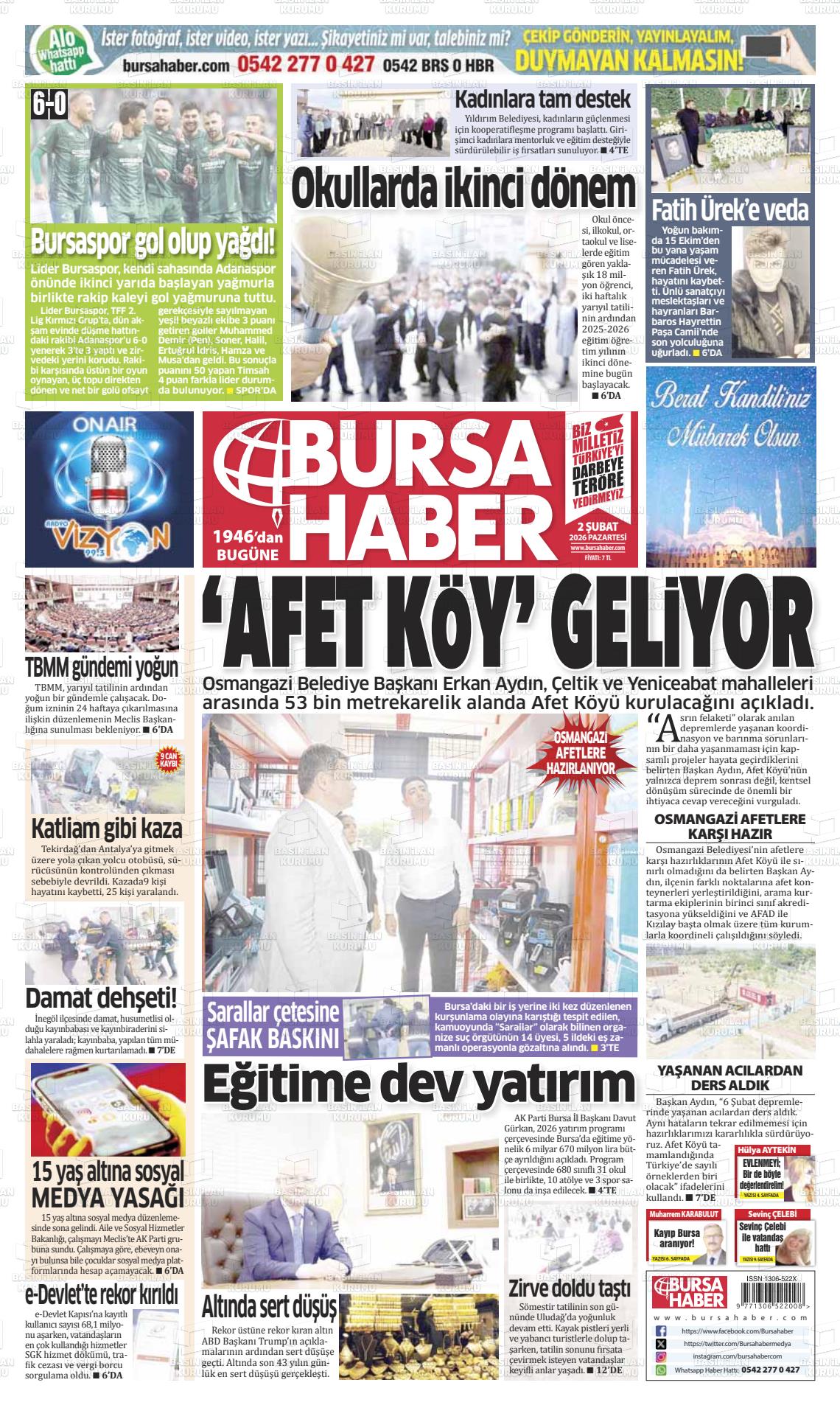 Bursa Haber 02.02.2026