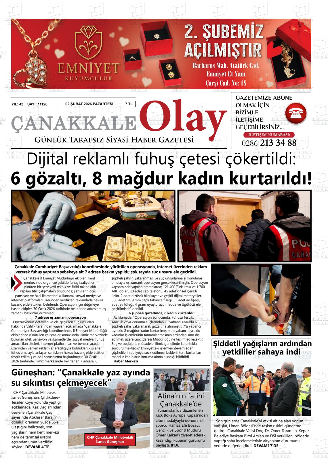 Canakkale Olay 02.02.2026