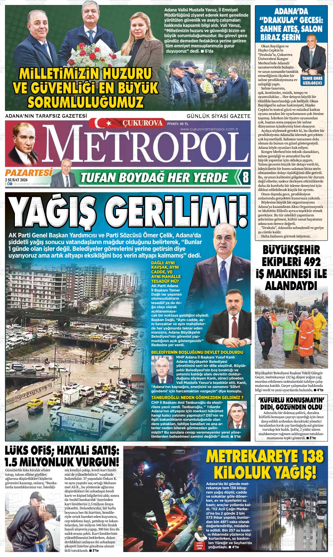 Adana Cukurovametropol 02.02.2026