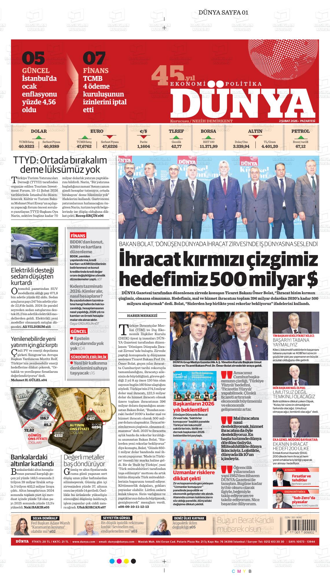 Dünya Gazetesi 02.02.2026