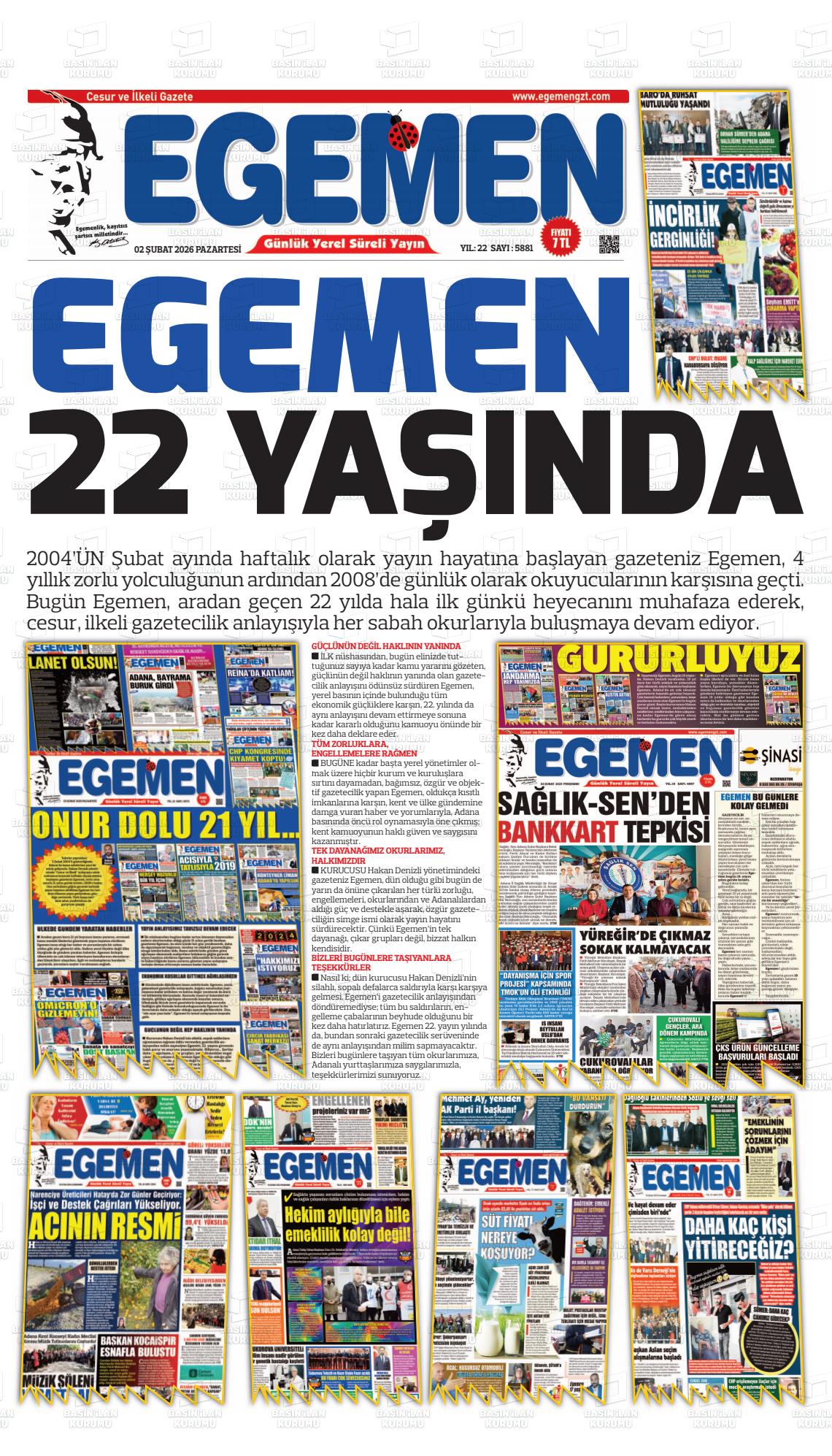 Adana Egemen 02.02.2026