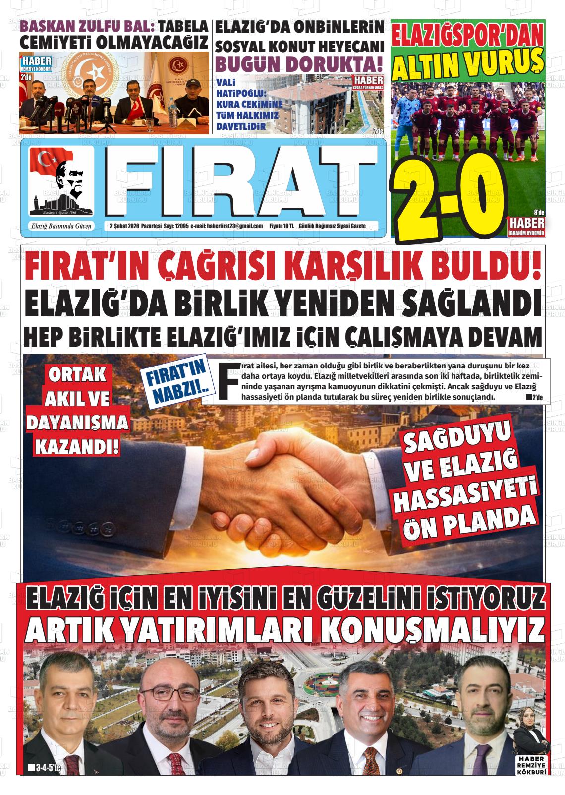 Elazig Firatgazetesi 02.02.2026