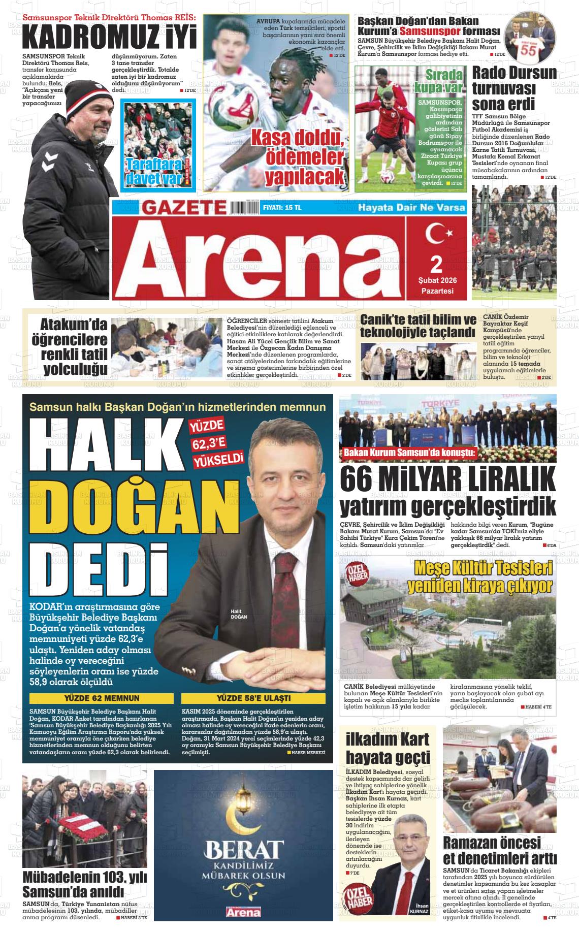 Samsun Gazetearena 02.02.2026