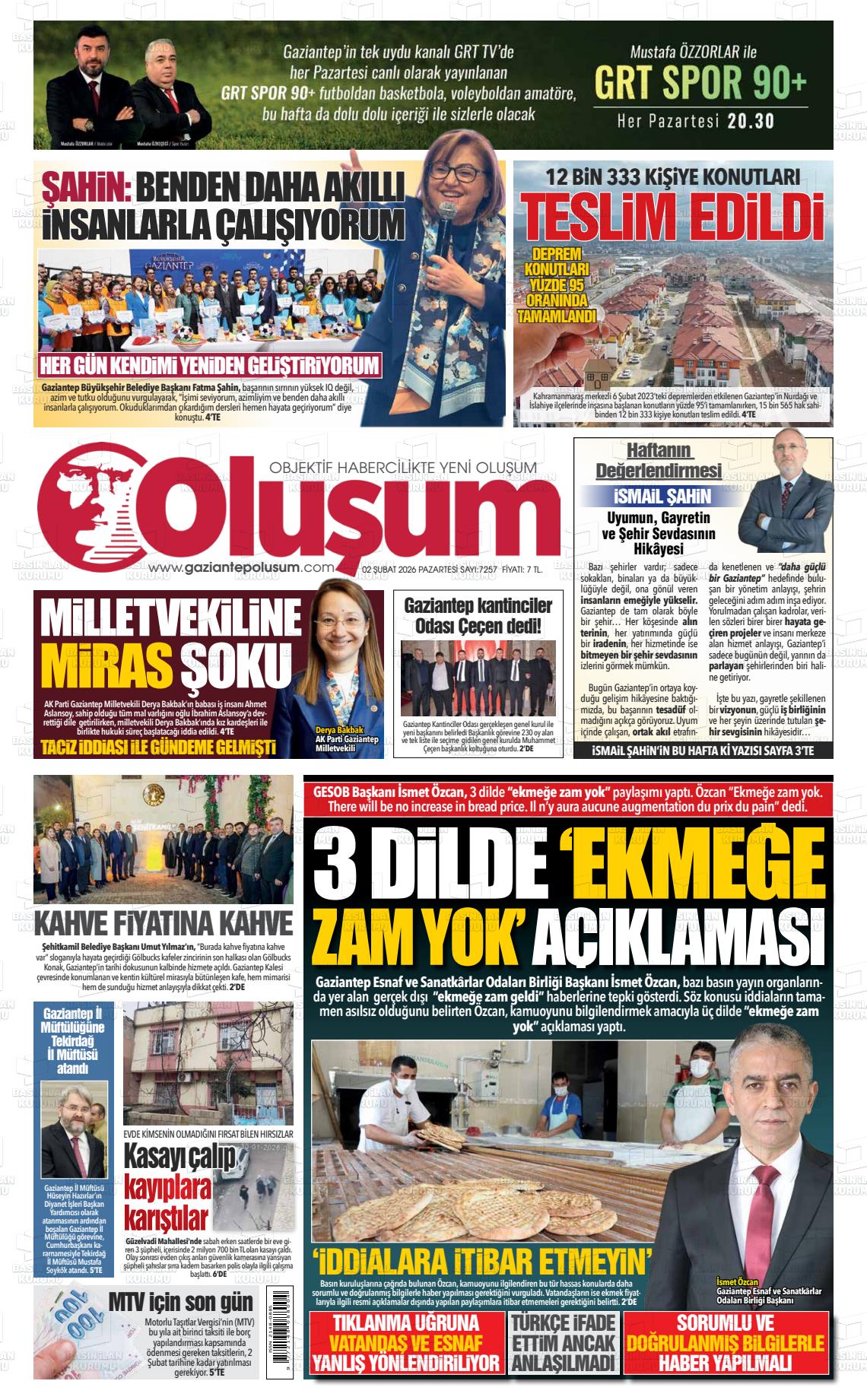 Gaziantep Olusum 02.02.2026