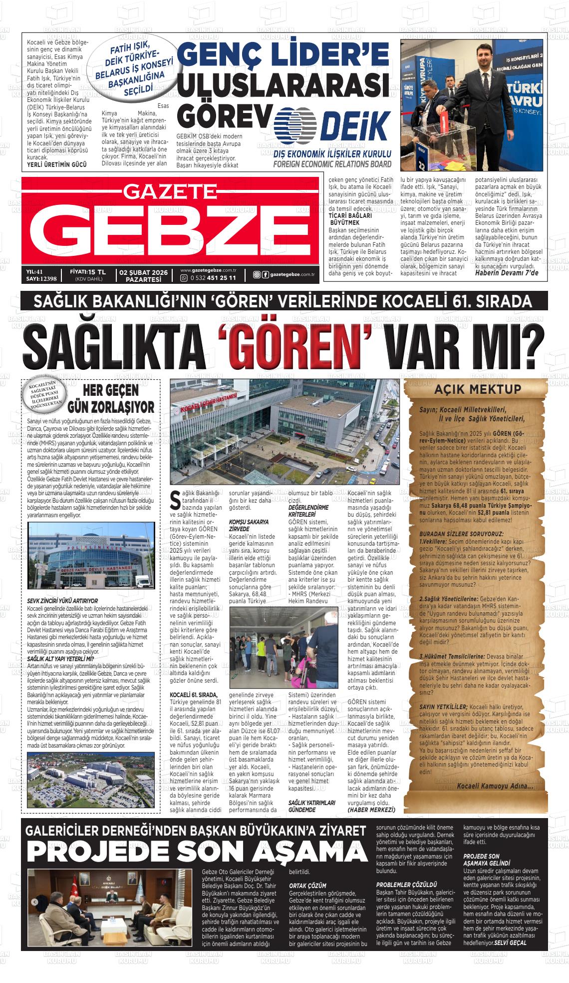 Kocaeli Gebze 02.02.2026