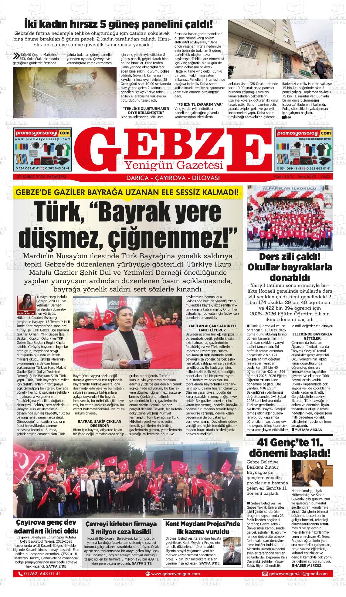 Kocaeli Gebzeyenigun 02.02.2026