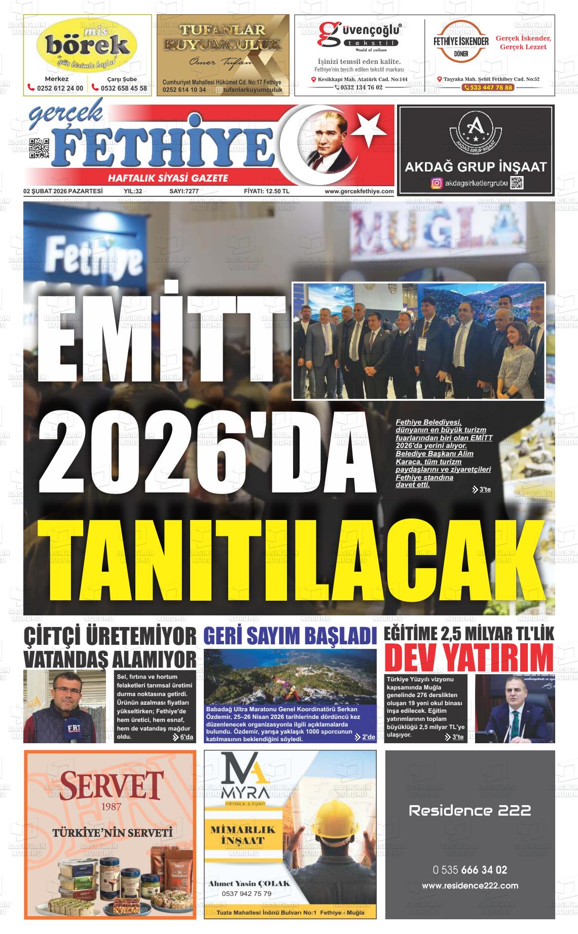 Mugla Gercekfethiye 02.02.2026