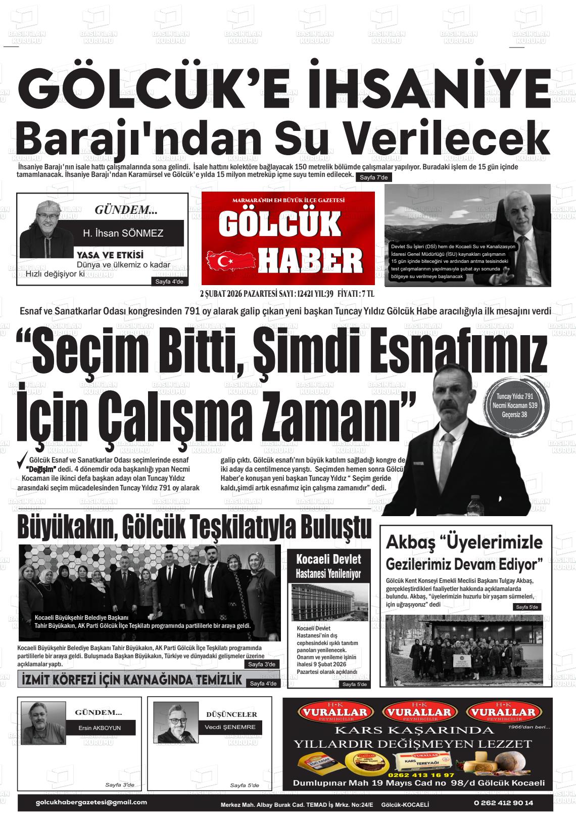 Kocaeli Golcukhaber 02.02.2026