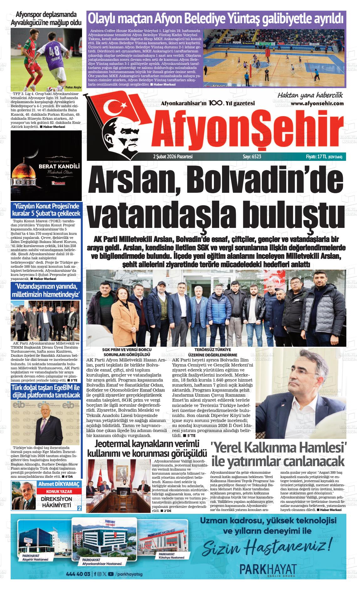 Afyonkarahisar Hisar 02.02.2026