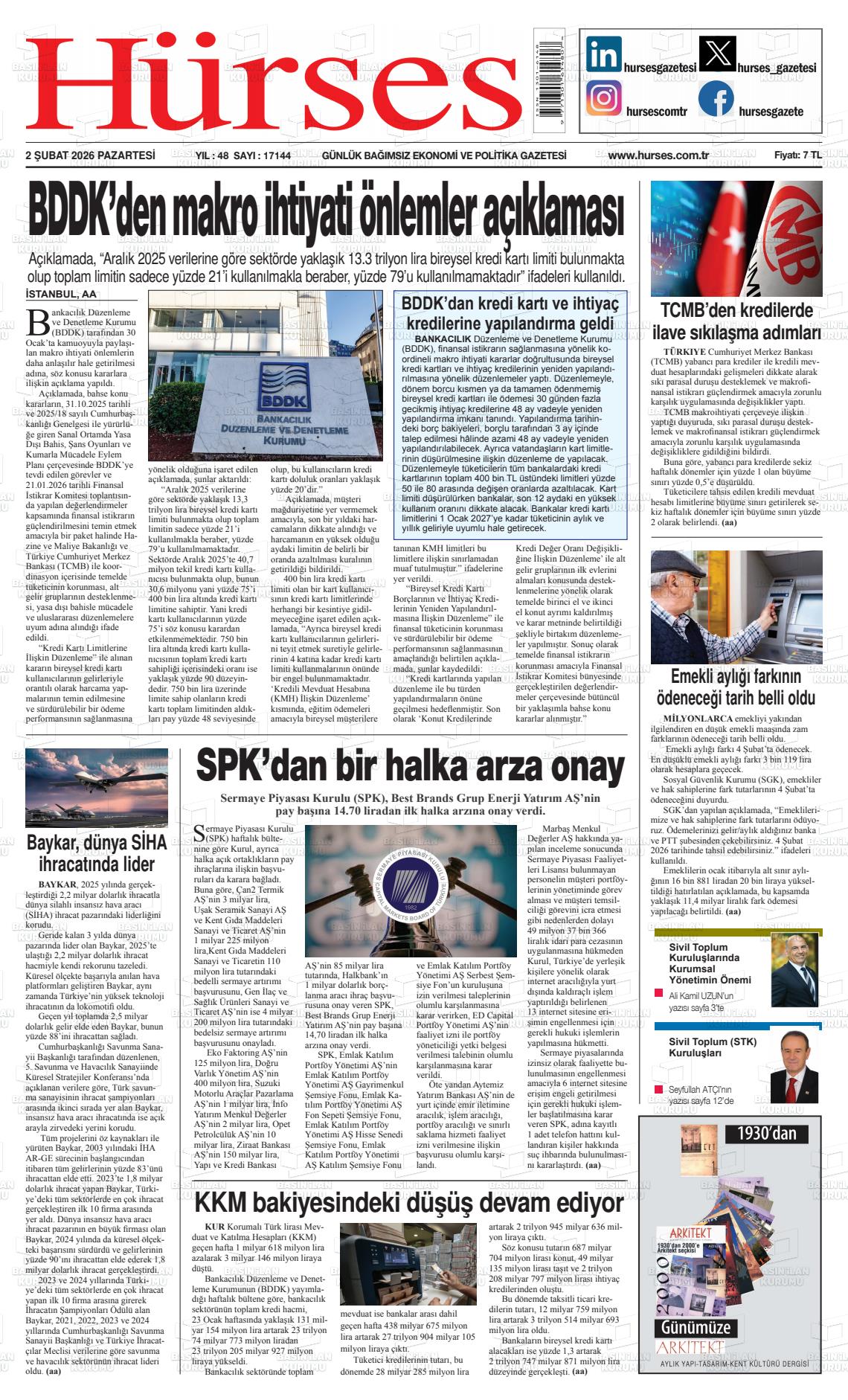 Hürses Gazetesi 02.02.2026